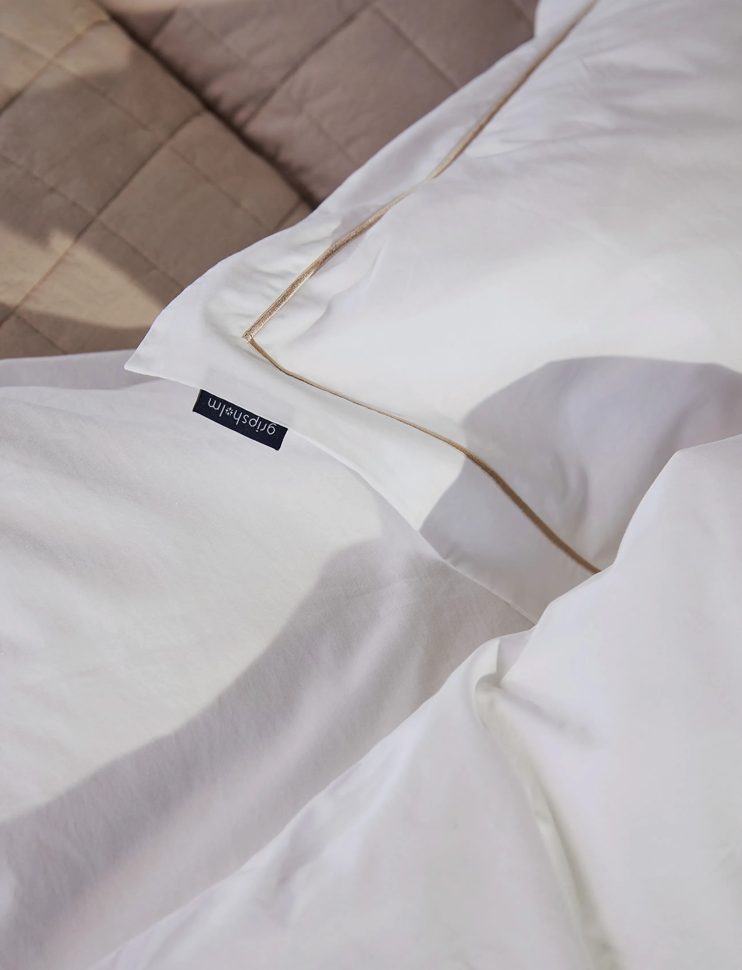 Gripsholm - ÖRNGOTT PERCALE VIT 50X60 - Örngott - white - 0