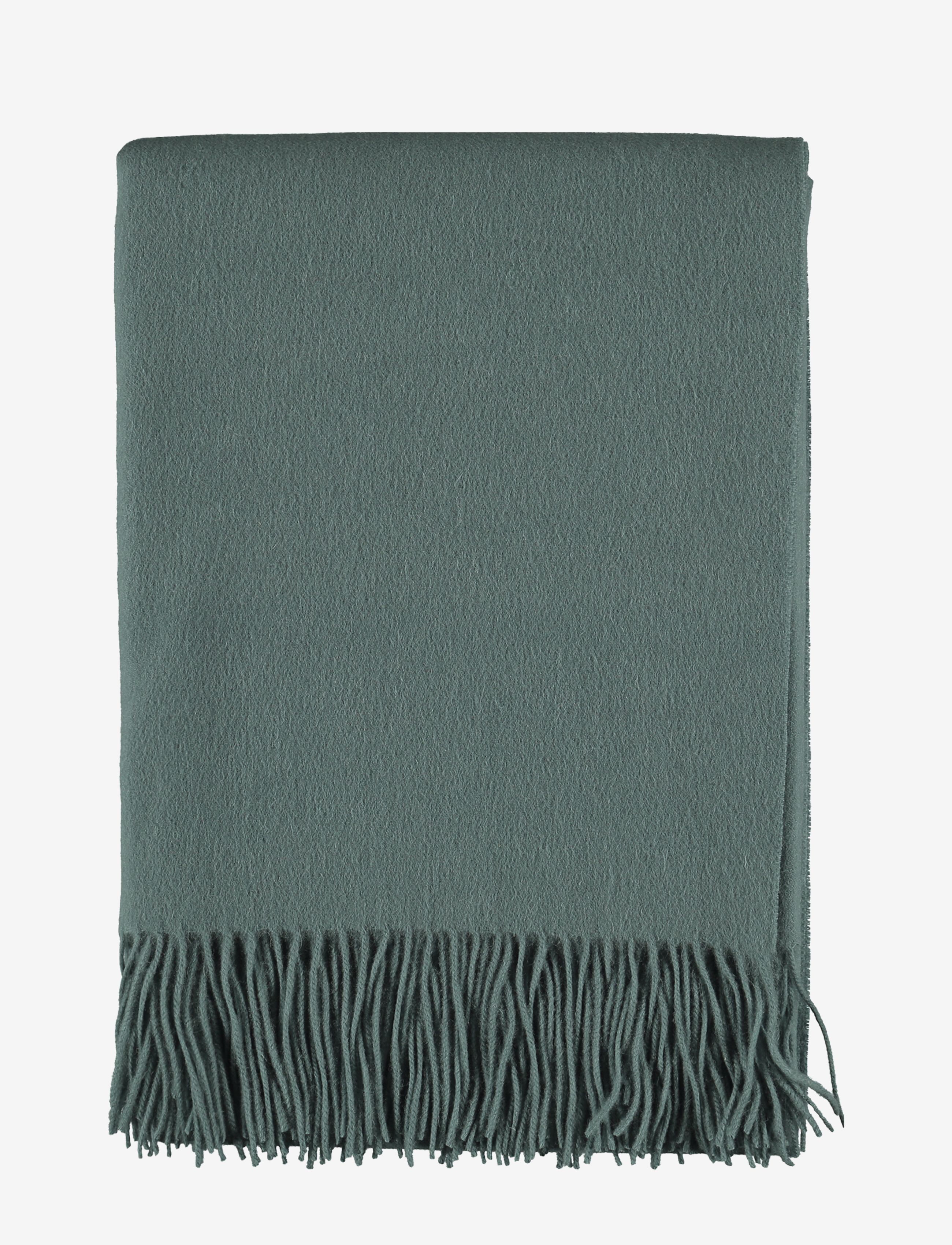 Gripsholm THROW WOOL SOLID - Pynteputer & Pledd - STORMY SEA / green