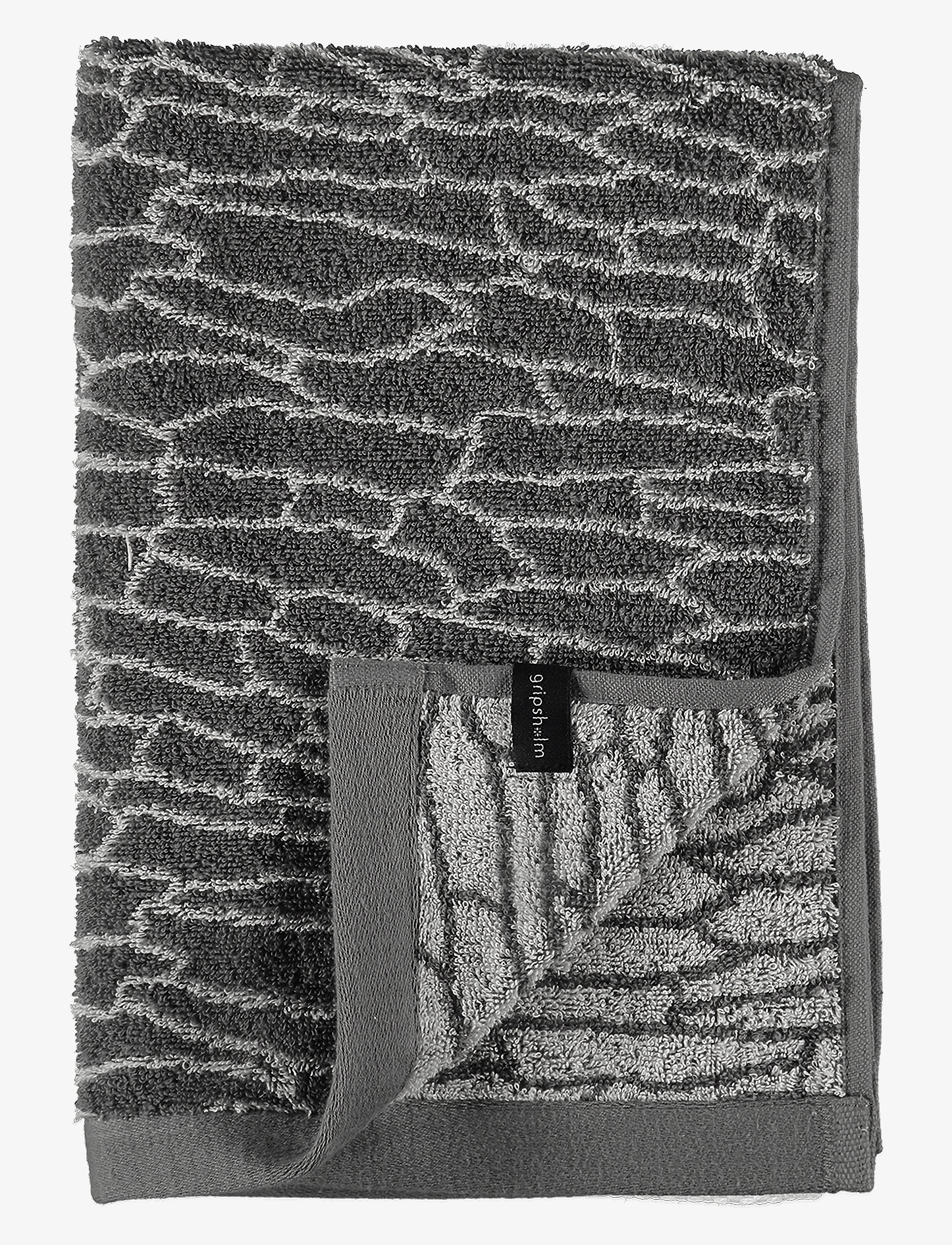 Gripsholm TOWEL JAQUARD 50X70 - Badezimmer - GREY / multi