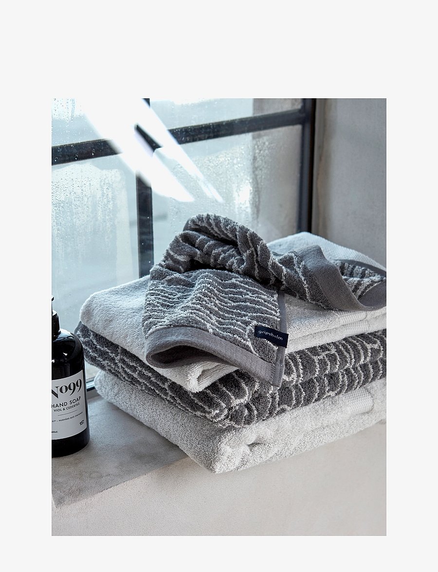 Gripsholm - TOWEL JAQUARD 50X70 - die niedrigsten preise - grey - 1