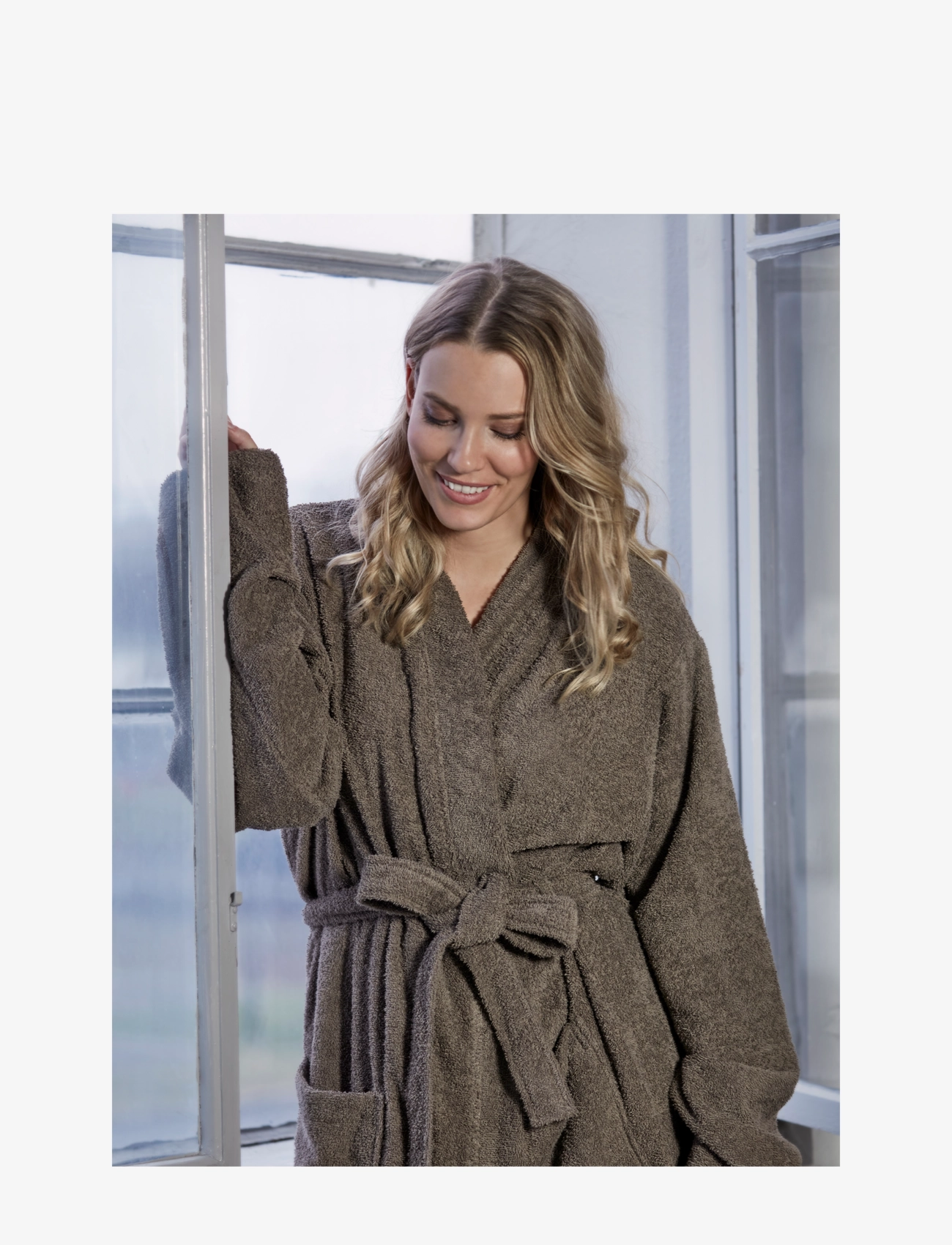 Gripsholm - BATHROBE TERRY - birthday gifts - walnut - 1
