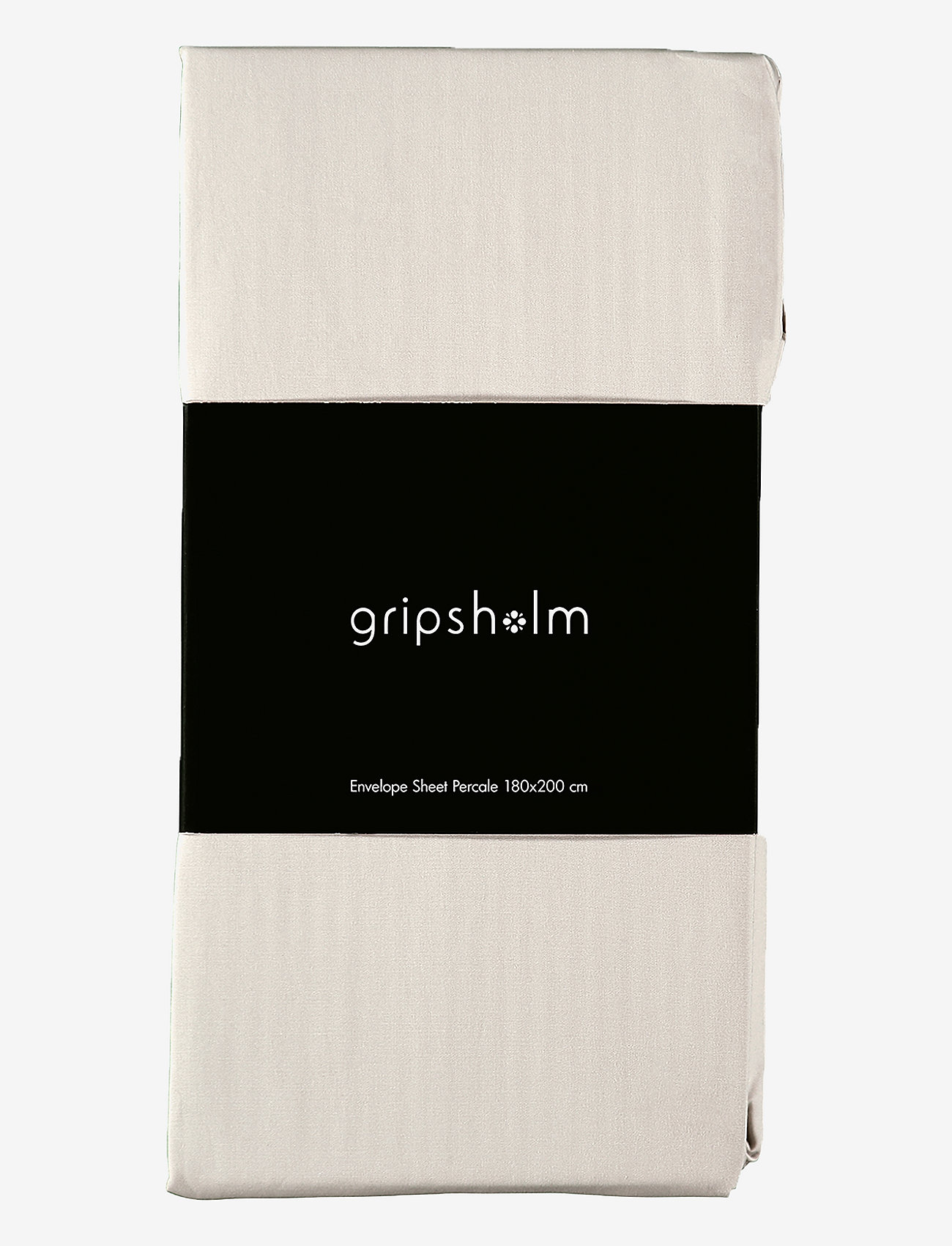 Gripsholm - ENVELOPE SHEET BCI  PERCALE 180X200 - mājai - linen beige - 0