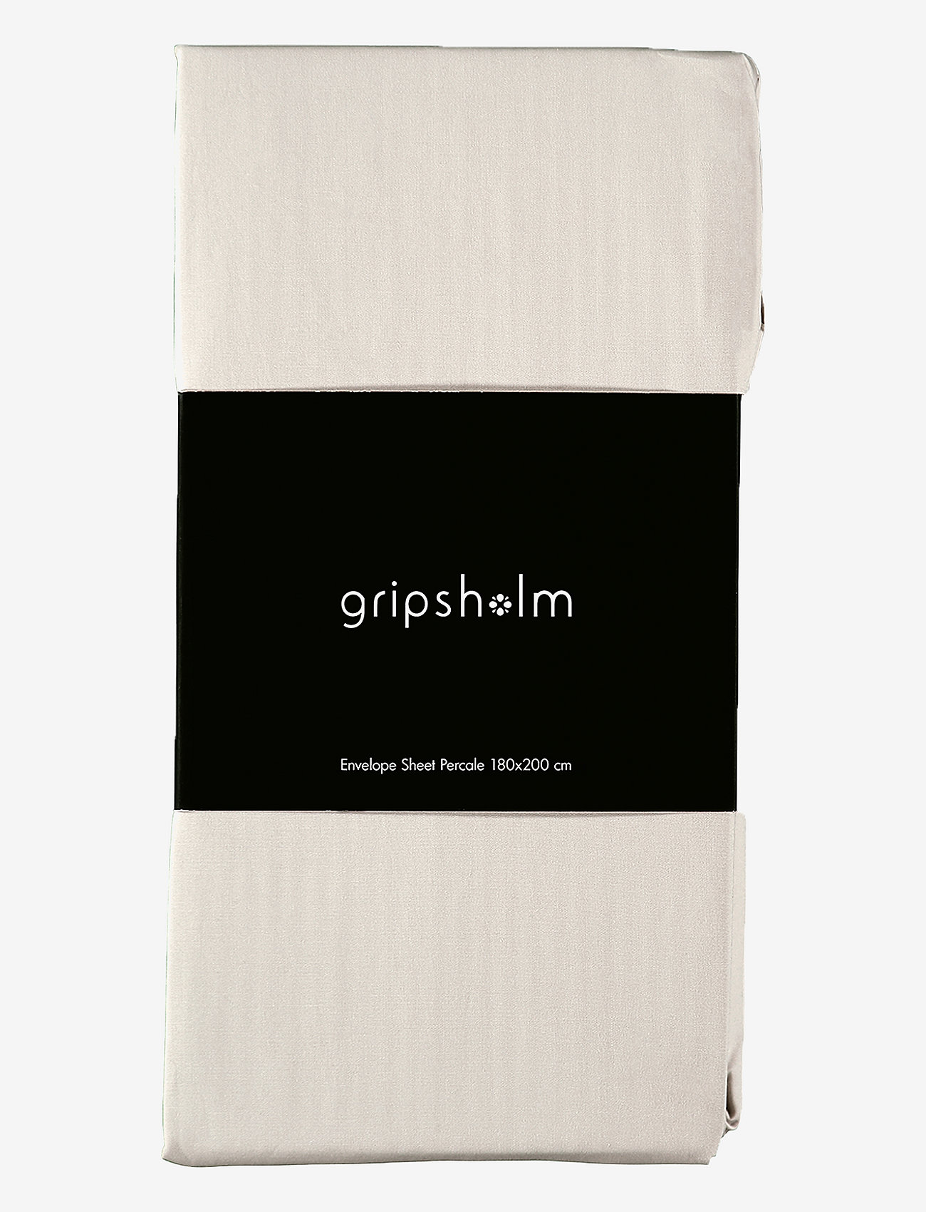 Gripsholm - ENVELOPE SHEET BCI  PERCALE 180X200 - kodu - linen beige - 0