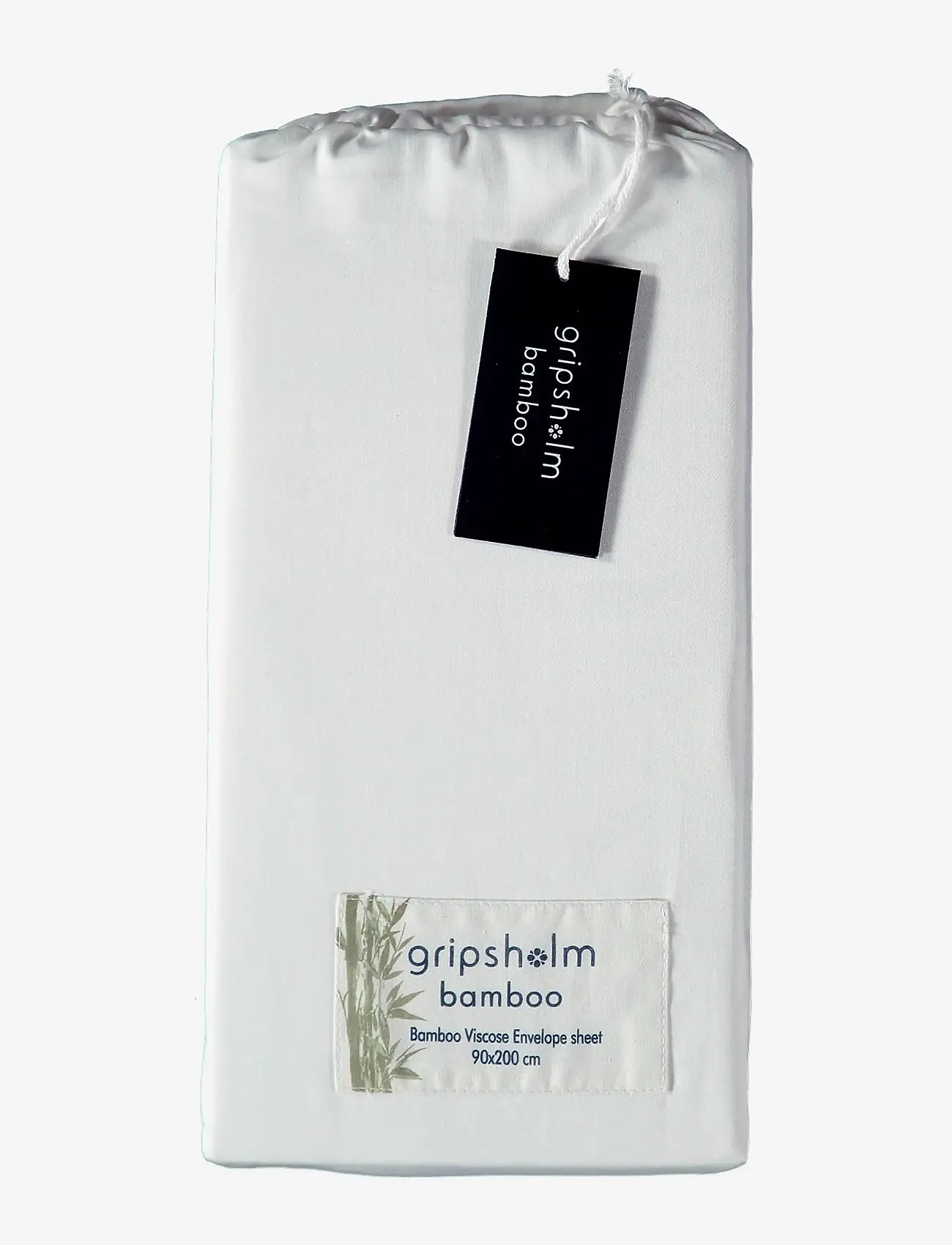 Gripsholm - ENVELOPE SHEET BAMBOO 90X200CM, WHITE 90X200 CM - madalaimad hinnad - white - 0