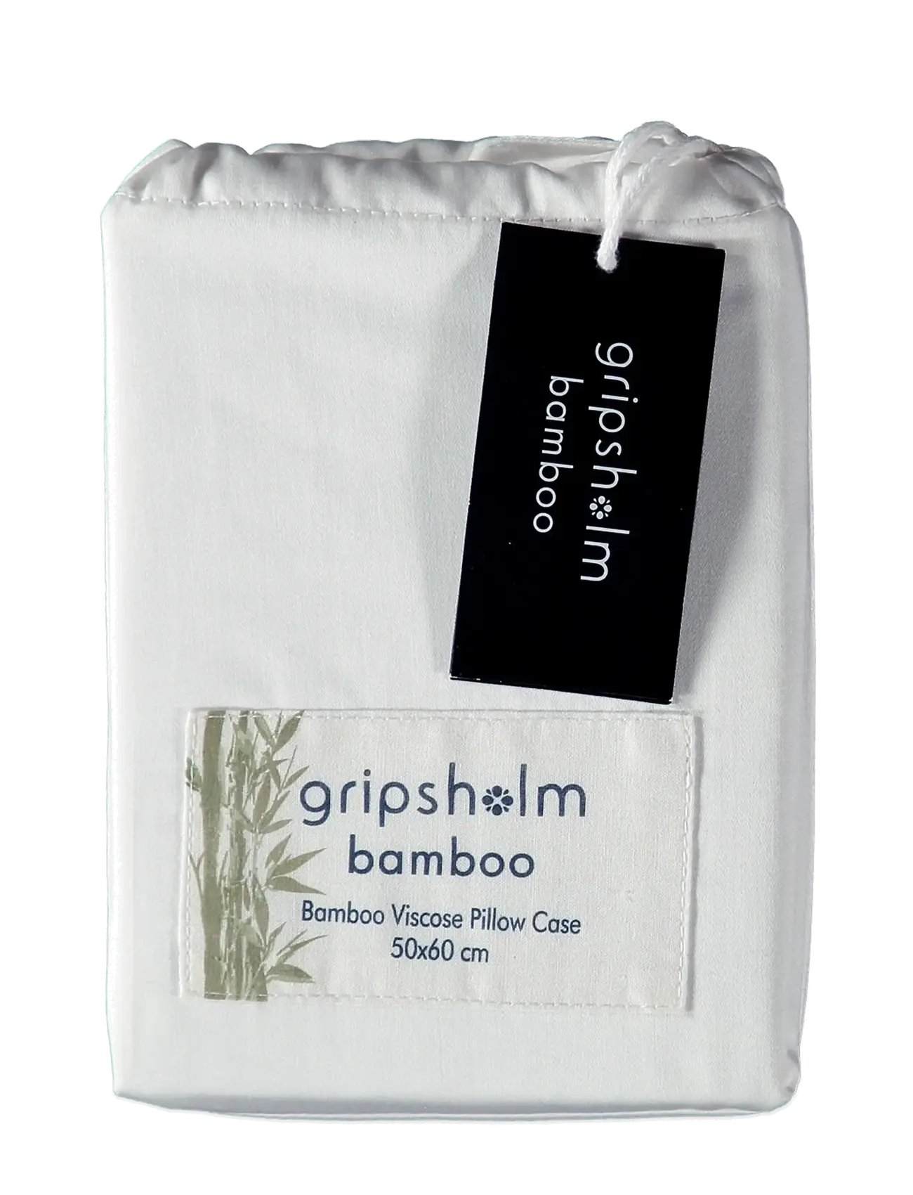 Gripsholm - PILLOWCASE BAMBOO SOLID 50X60CM, WHITE 50X60 CM - white - 2
