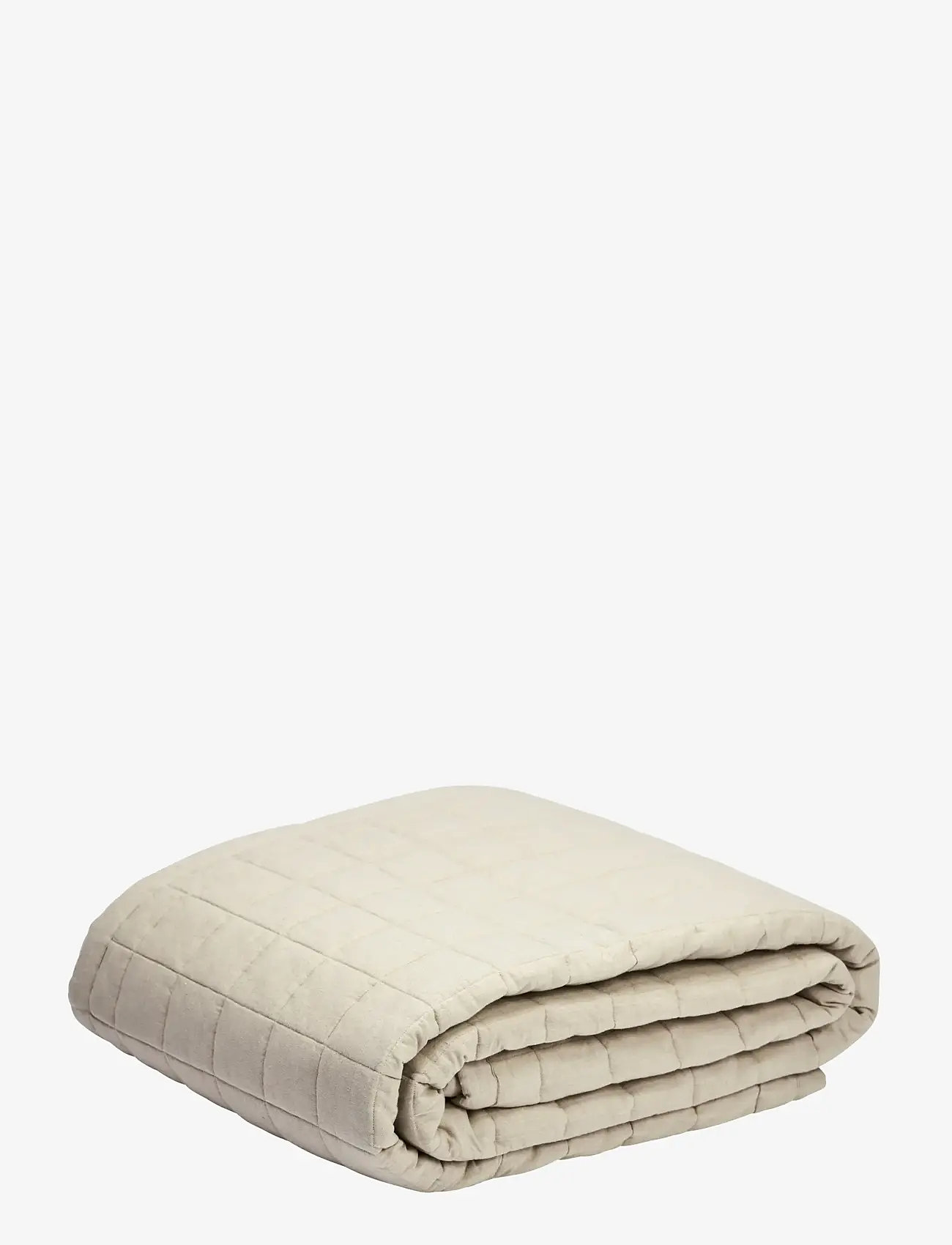 Gripsholm - BEDSPREAD QUILTED LINEN BEIGE 180x260 - bedspreads - linen beige - 0