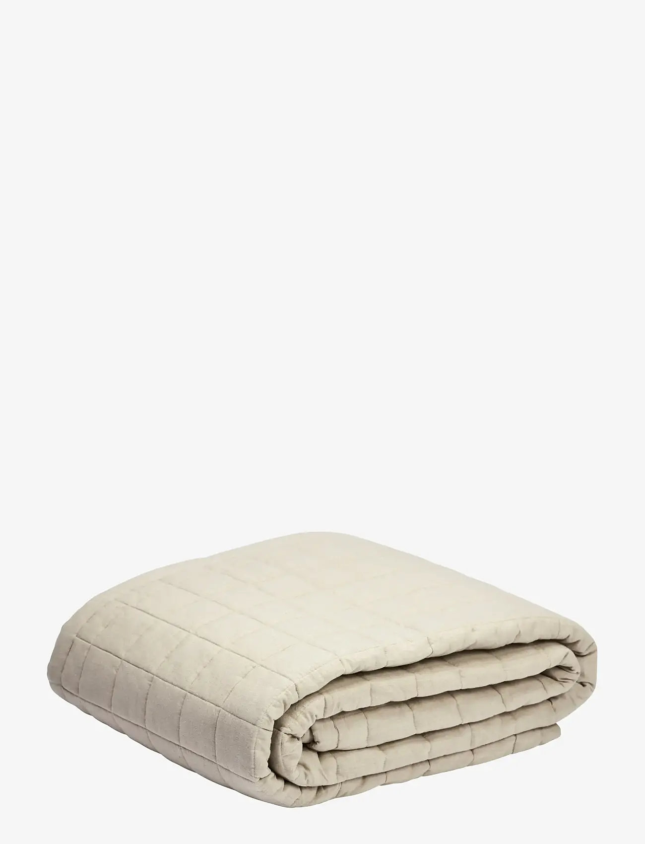 Gripsholm - BEDSPREAD QUILTED LINEN BEIGE 240x260 - bedspreads - linen beige - 0