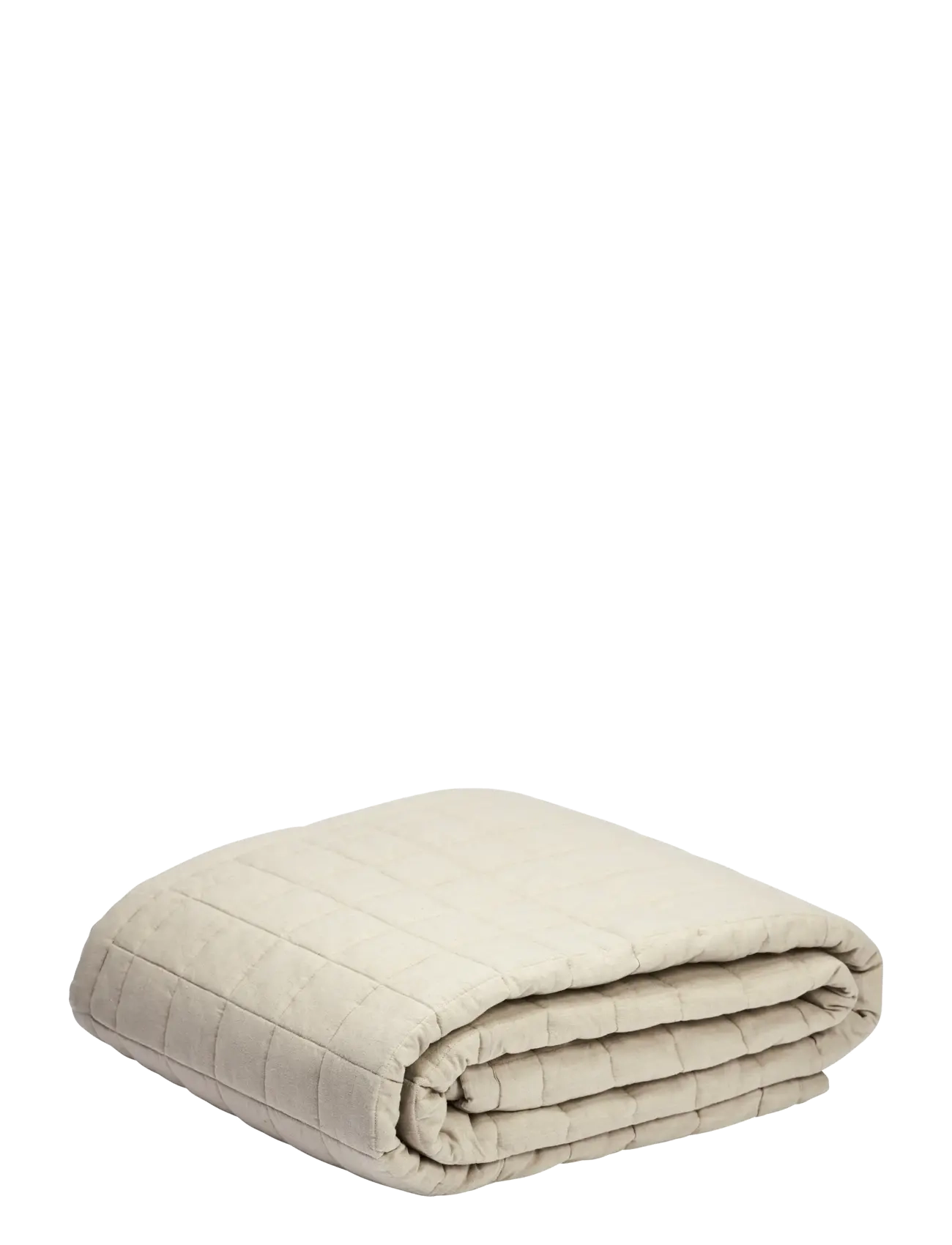 Gripsholm BEDSPREAD QUILTED LINEN BEIGE 240x260 - Gripsholm - LINEN BEIGE / cream