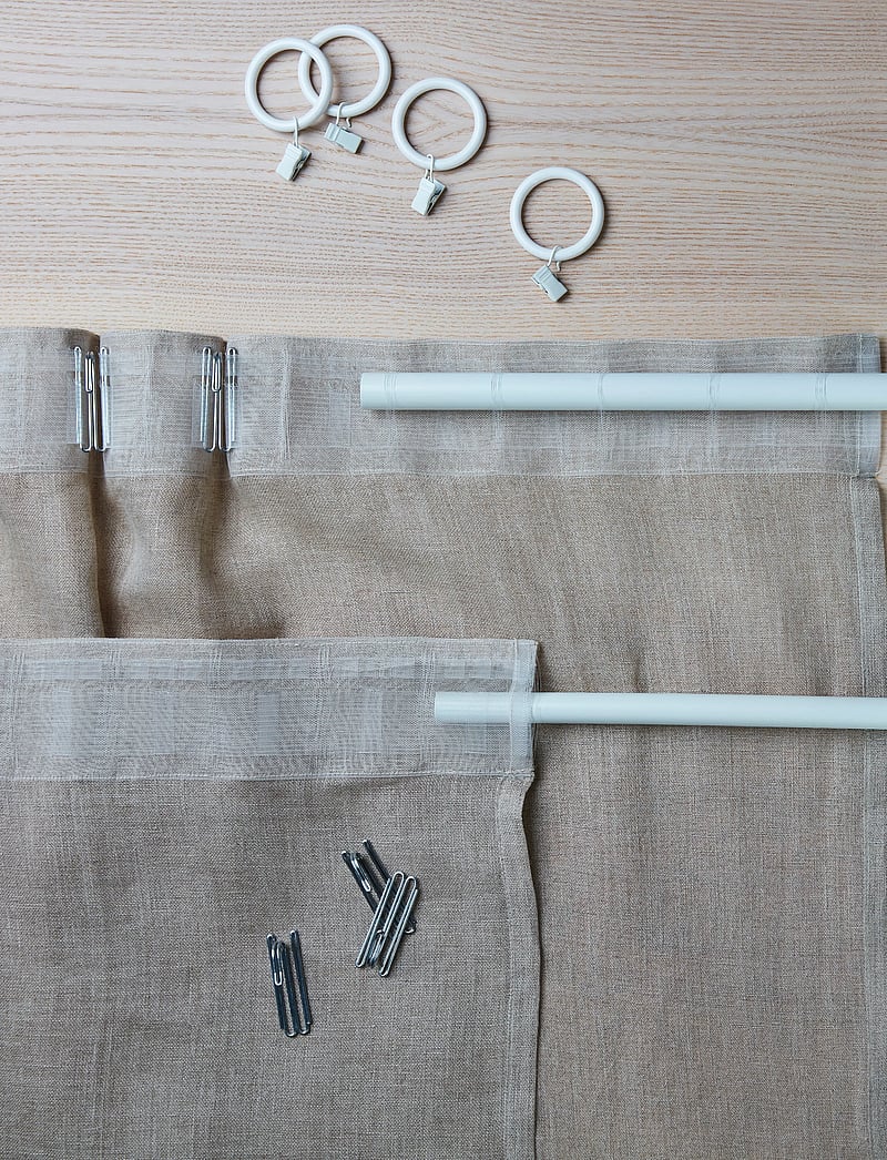 Gripsholm - CURTAIN LINEN LINEN BEIGE 150x250 1-P - pikad kardinad - linen beige - 5