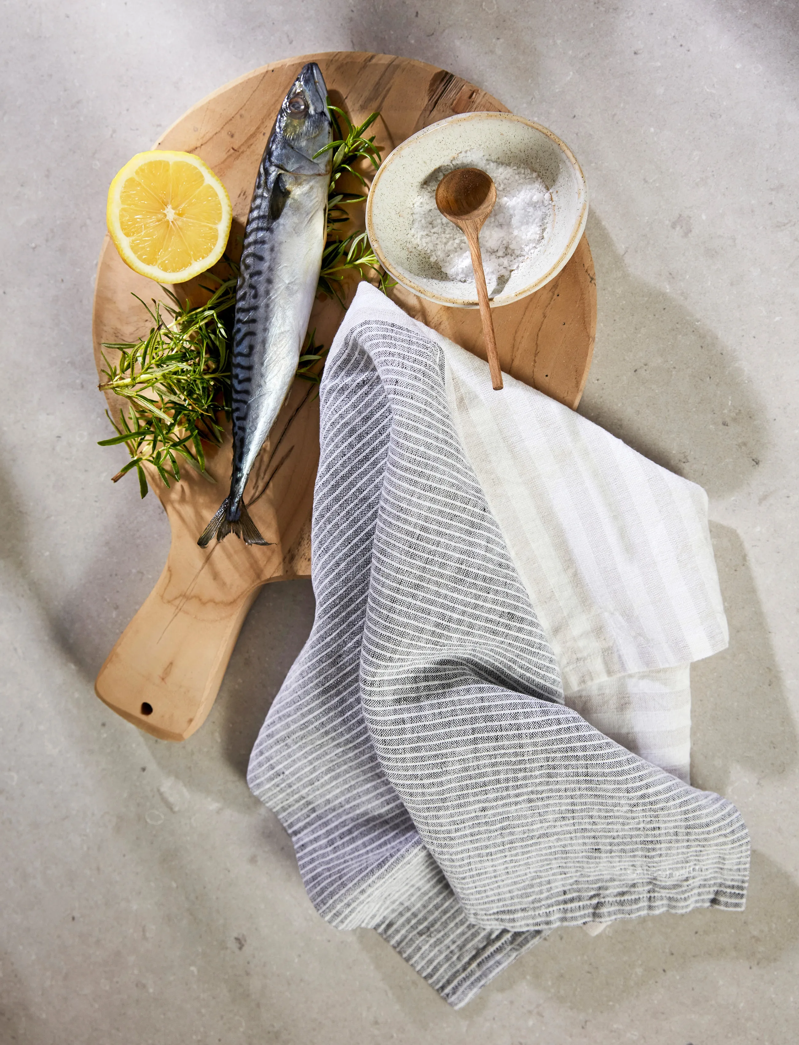 Gripsholm Køkkenhåndklæde Linen Max 50X70, 50X70 cm, Kitchen Textiles, Grau - Towels, Homeware