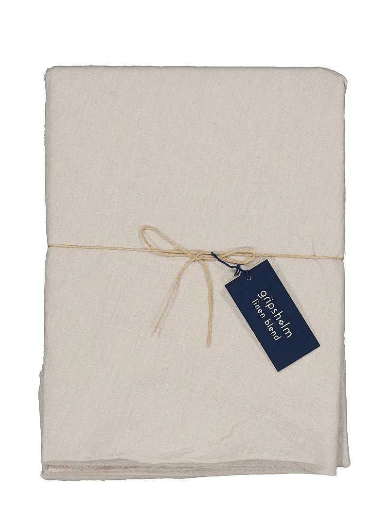 Gripsholm - DUK LINEN BLEND LINBEIGE 200X200 - dukar & löpare - linen beige - 0