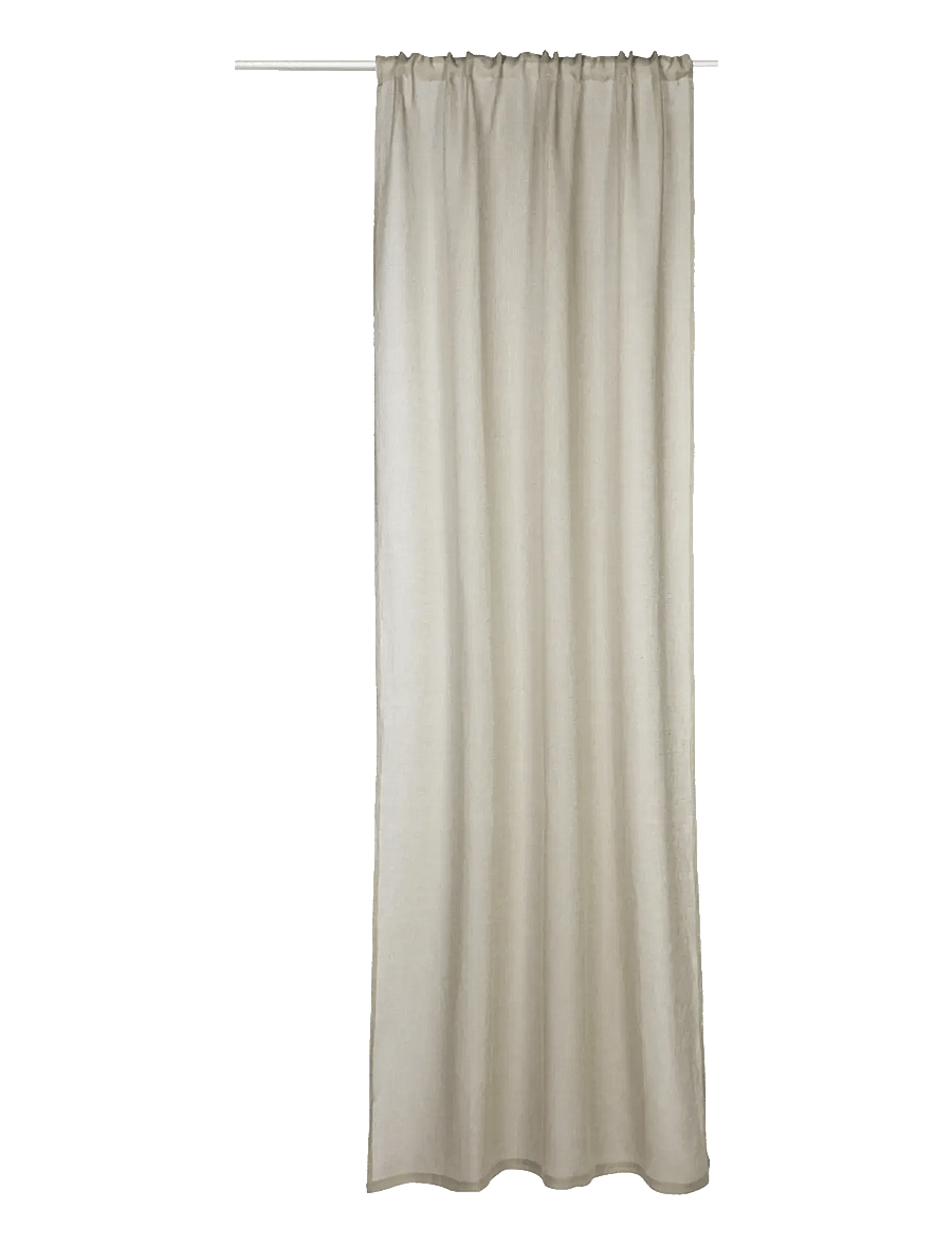 Gripsholm - CURTAIN LINEN LINEN 150x300 1-P - pikad kardinad - linen beige - 1