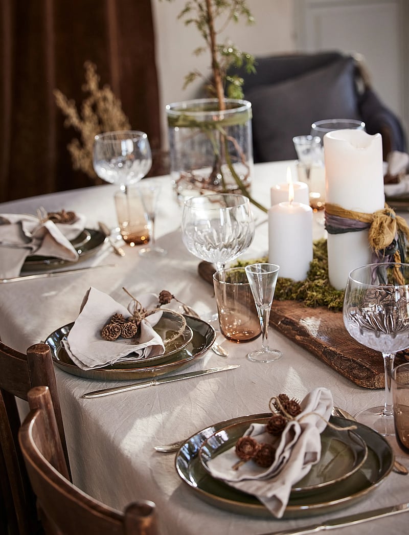 Gripsholm - TABLE CLOTH LINEN BLEND LINEN BEIGE 145x350 - tischdecken & tischläufer - linen beige - 1