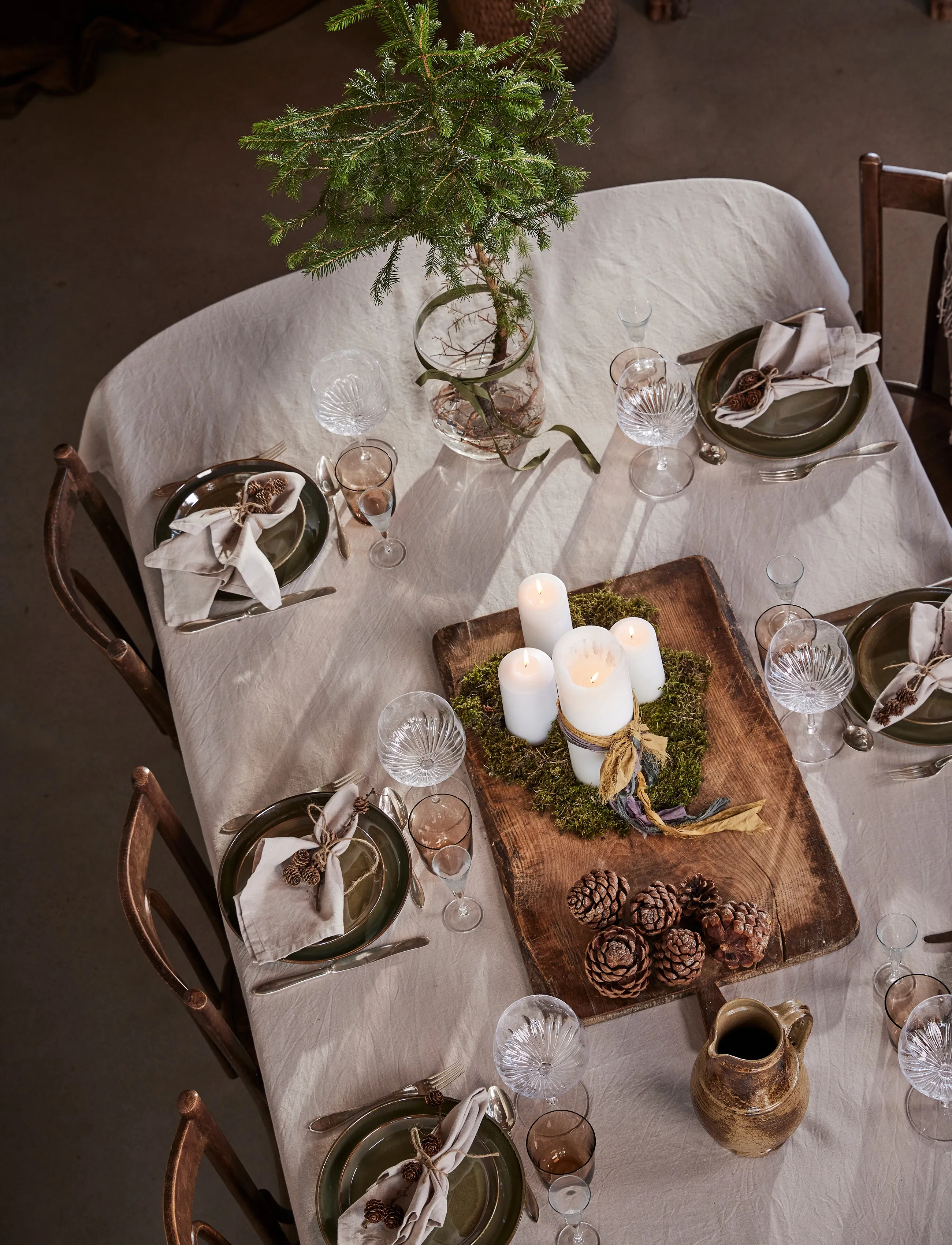 Gripsholm - TABLE CLOTH LINEN BLEND LINEN BEIGE 145x350 - nappes et chemins de table - linen beige - 2