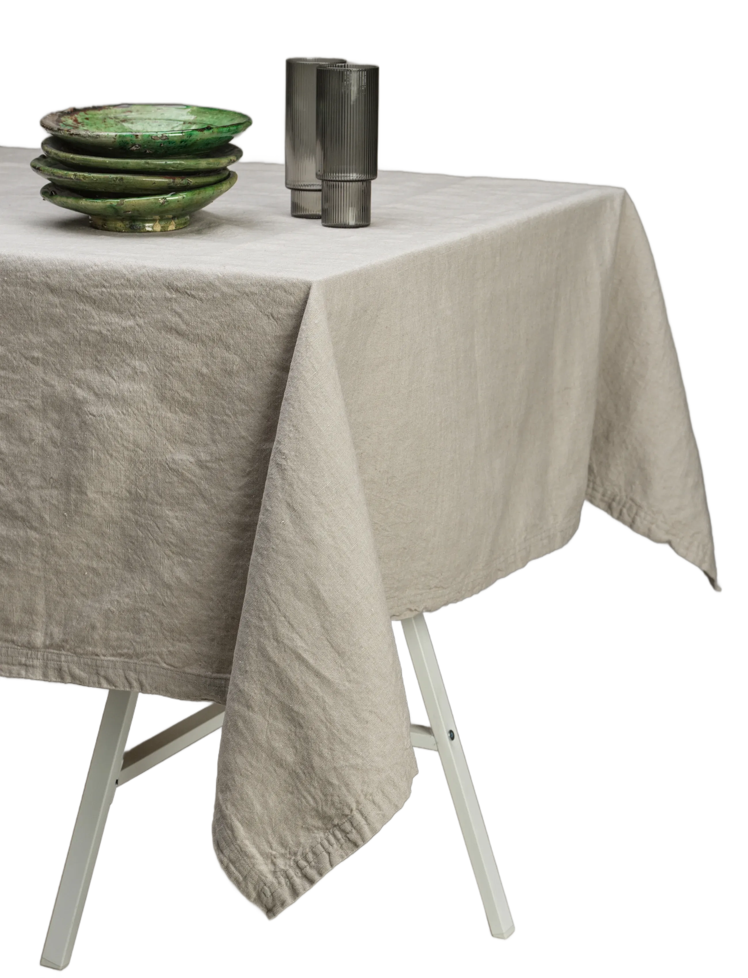 Gripsholm - TABLE CLOTH LINEN BLEND LINEN BEIGE 145x350 - nappes et chemins de table - linen beige - 3