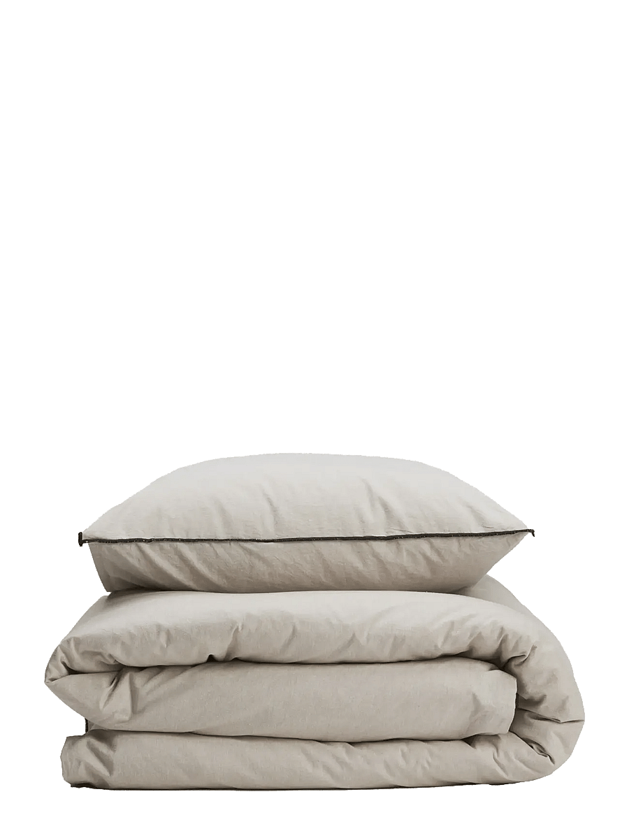 Gripsholm - BED SET CHAMBREY LION 150X210;50X60 - voodiriiete komplektid - linen beige - 1