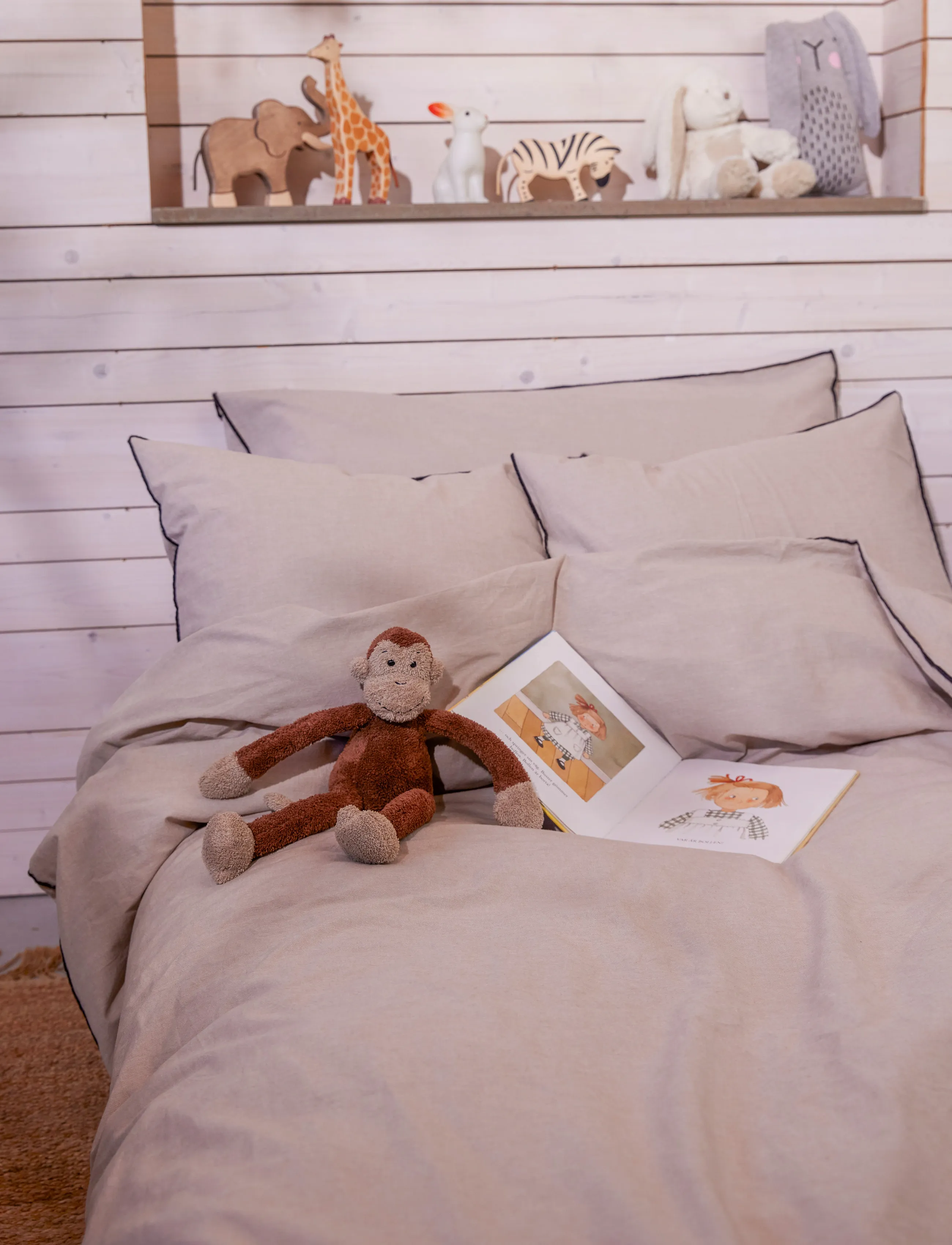 Gripsholm - BED SET CHAMBREY LINEN BEIGE 150X210;50X60 - voodiriiete komplektid - linen beige - 2