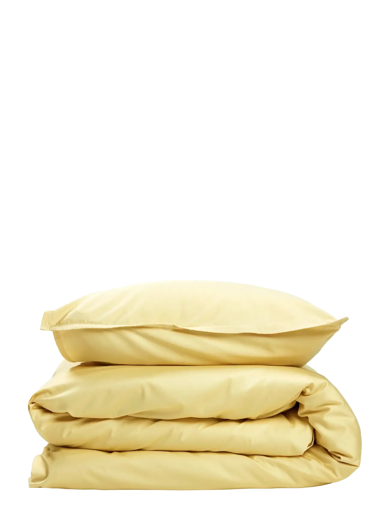 Gripsholm BED SET BAMBOO SOLID SAND 150X210;2x50X60 - Bedroom Textiles - VANILLA YELLOW / yellow