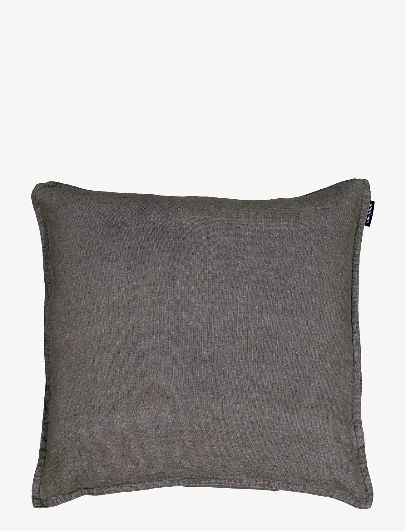 Gripsholm - CUSHION COVER WASHED LINEN TOAST 50x50 - shop by price - anthracite - 0