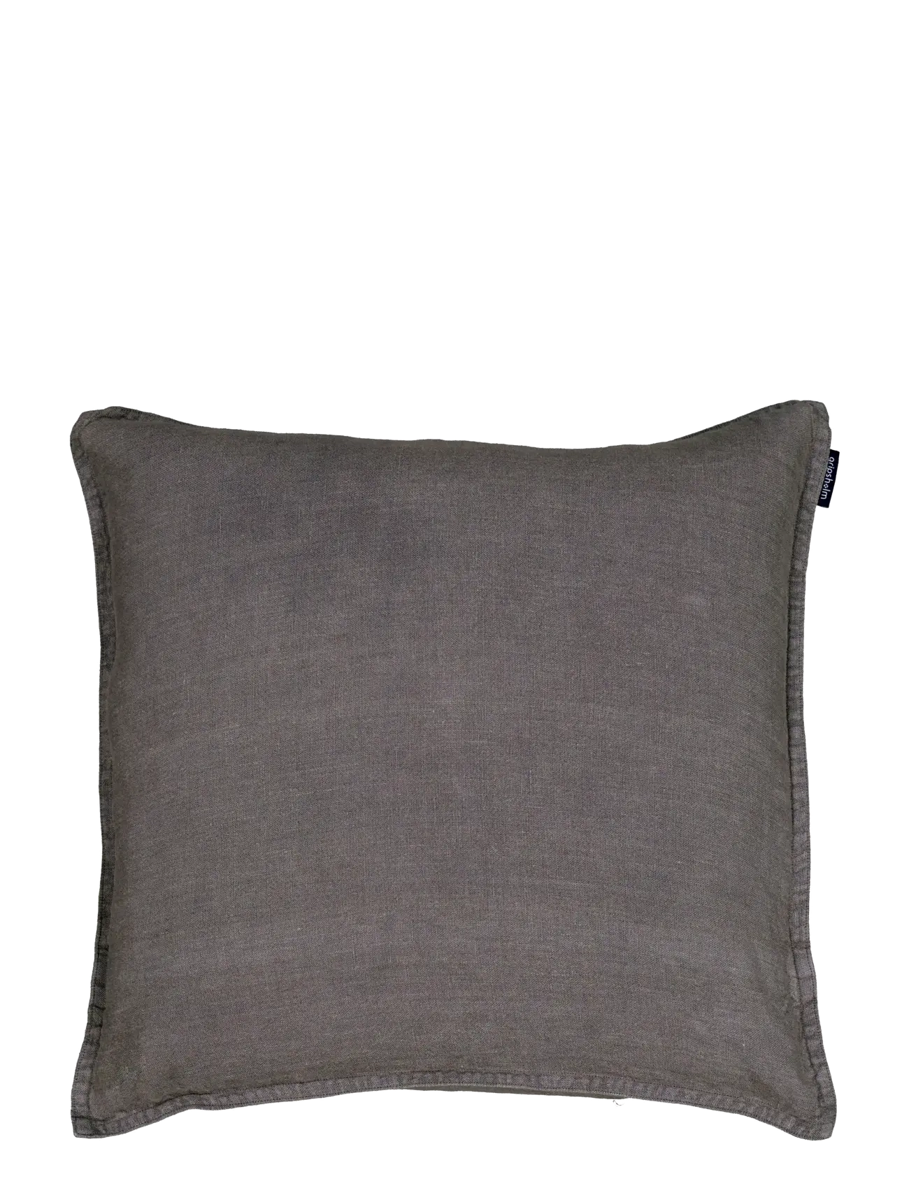 Gripsholm CUSHION COVER WASHED LINEN TOAST 50x50 - Gripsholm - ANTHRACITE / grey