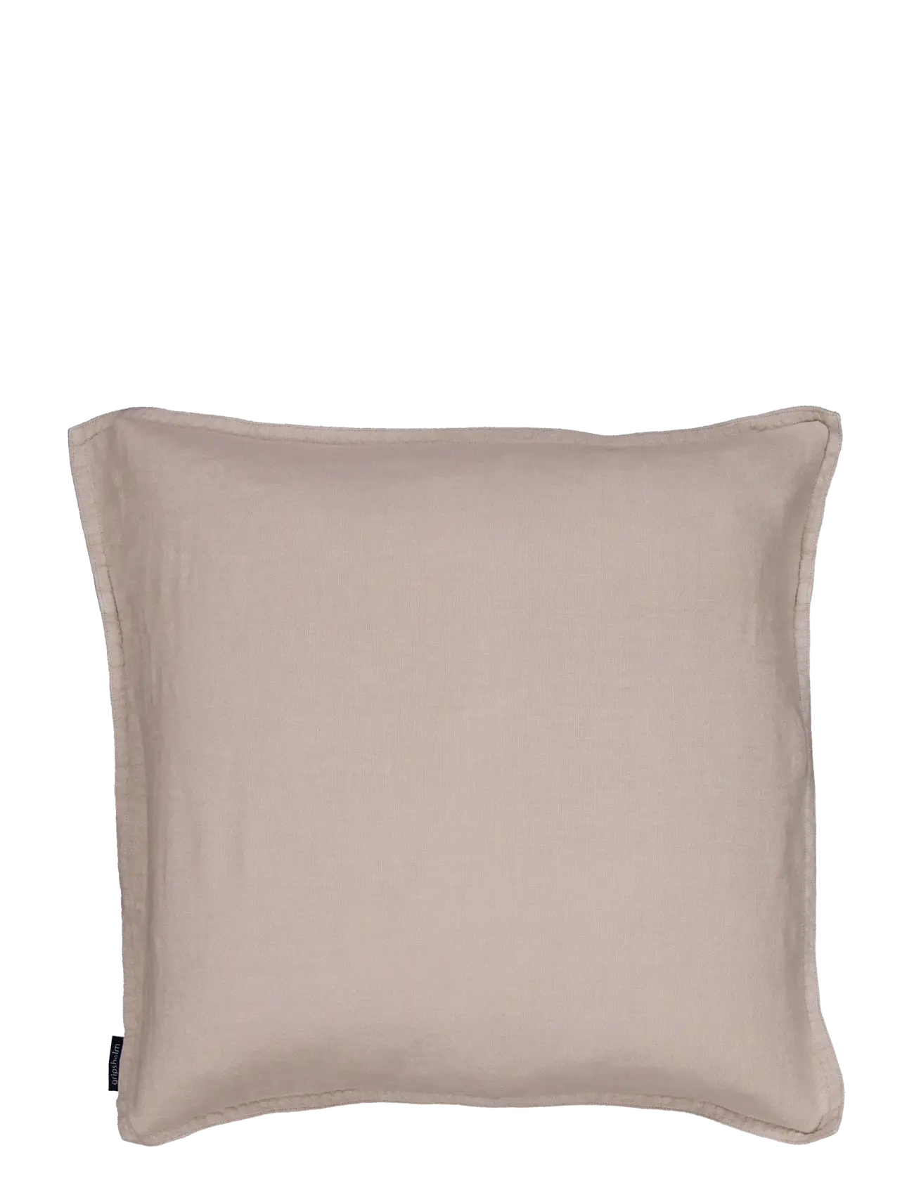 Gripsholm Pudebetræk I Vasket Lin, Antracit, 50X50, Pudebetræk, Beige, Str: 50X50CM