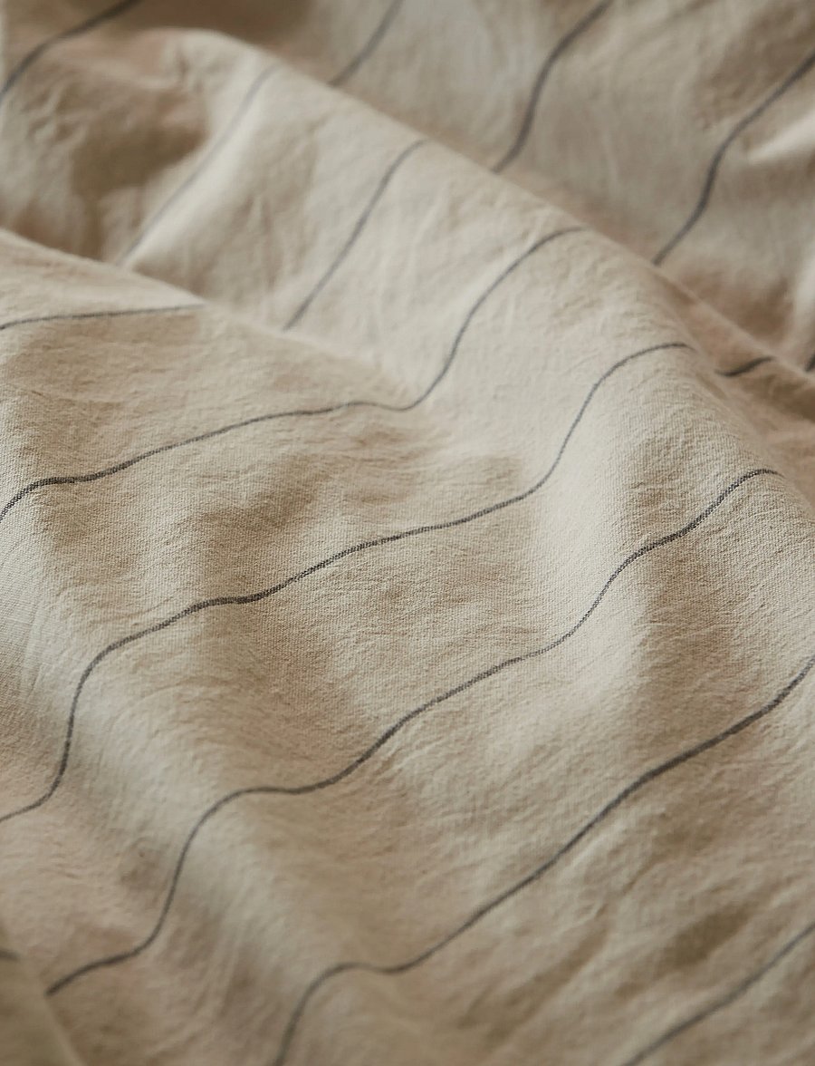 Gripsholm - BED SET MAJA BEIGE 150X210;50X60 - gultas veļas komplekti - beige - 3
