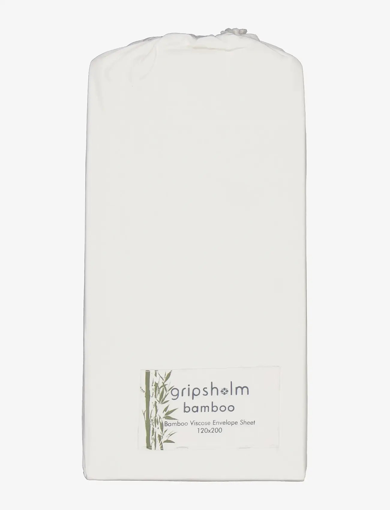 Gripsholm - ENVELOPE SHEET BAMBOO 120X200CM, WHITE 120X200 CM - formsyet lagen - white - 1