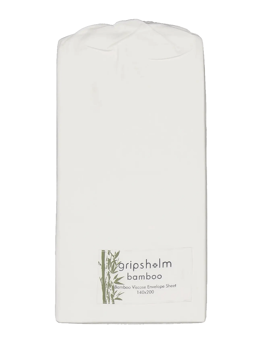 Gripsholm - ENVELOPE SHEET BAMBOO 140X200CM, WHITE 140X200 CM - tõmmatavad linad - white - 1