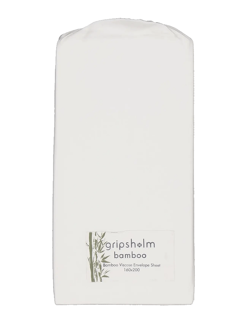 Gripsholm - ENVELOPE SHEET BAMBOO 160X200CM, WHITE 160X200 CM - spannbettlaken - white - 1