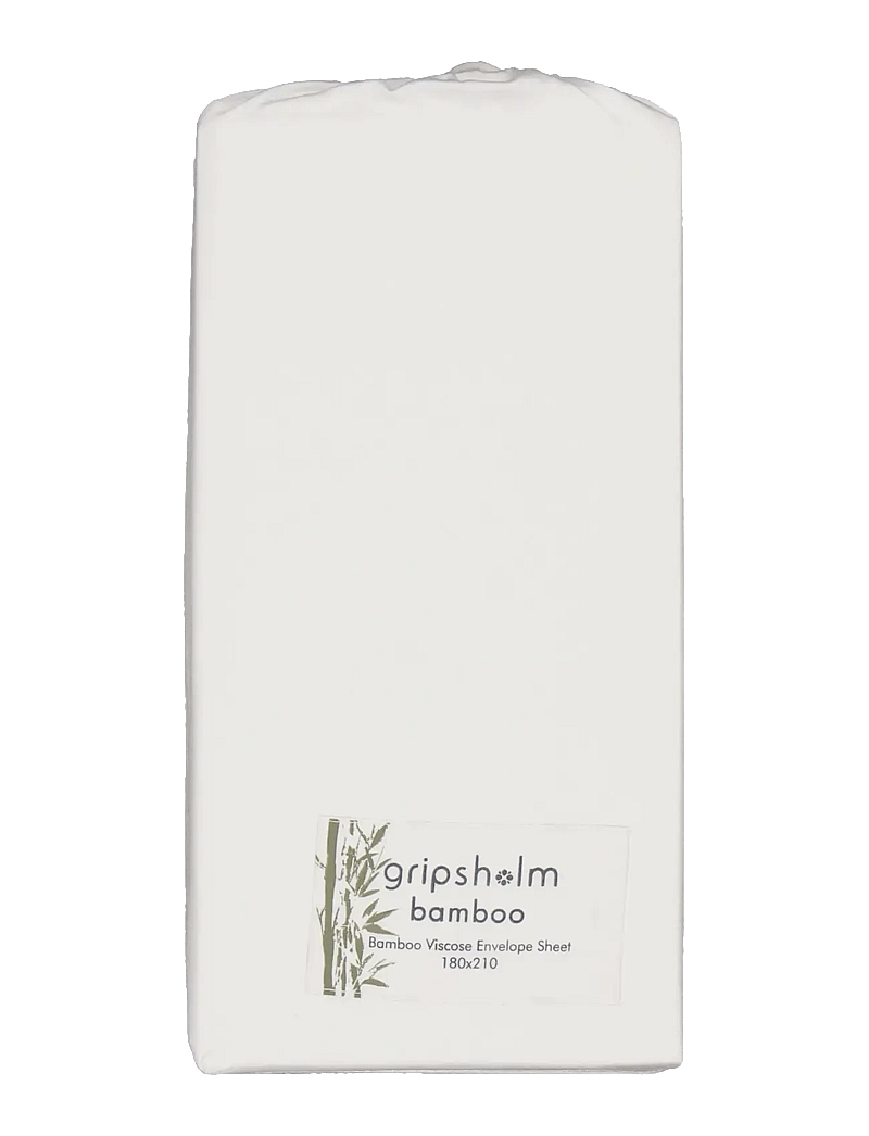 Gripsholm - ENVELOPE SHEET BAMBOO 180X210CM, WHITE 180X210 CM - spannbettlaken - white - 1