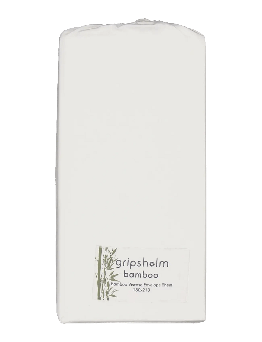 Gripsholm - ENVELOPE SHEET BAMBOO 180X210CM, WHITE 180X210 CM - tõmmatavad linad - white - 1
