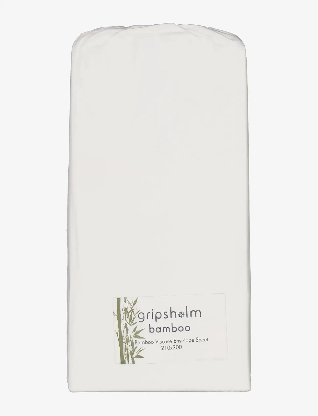Gripsholm - KUVERTLAKAN BAMBOO VIT 210x200 - dra på lakan - white - 1
