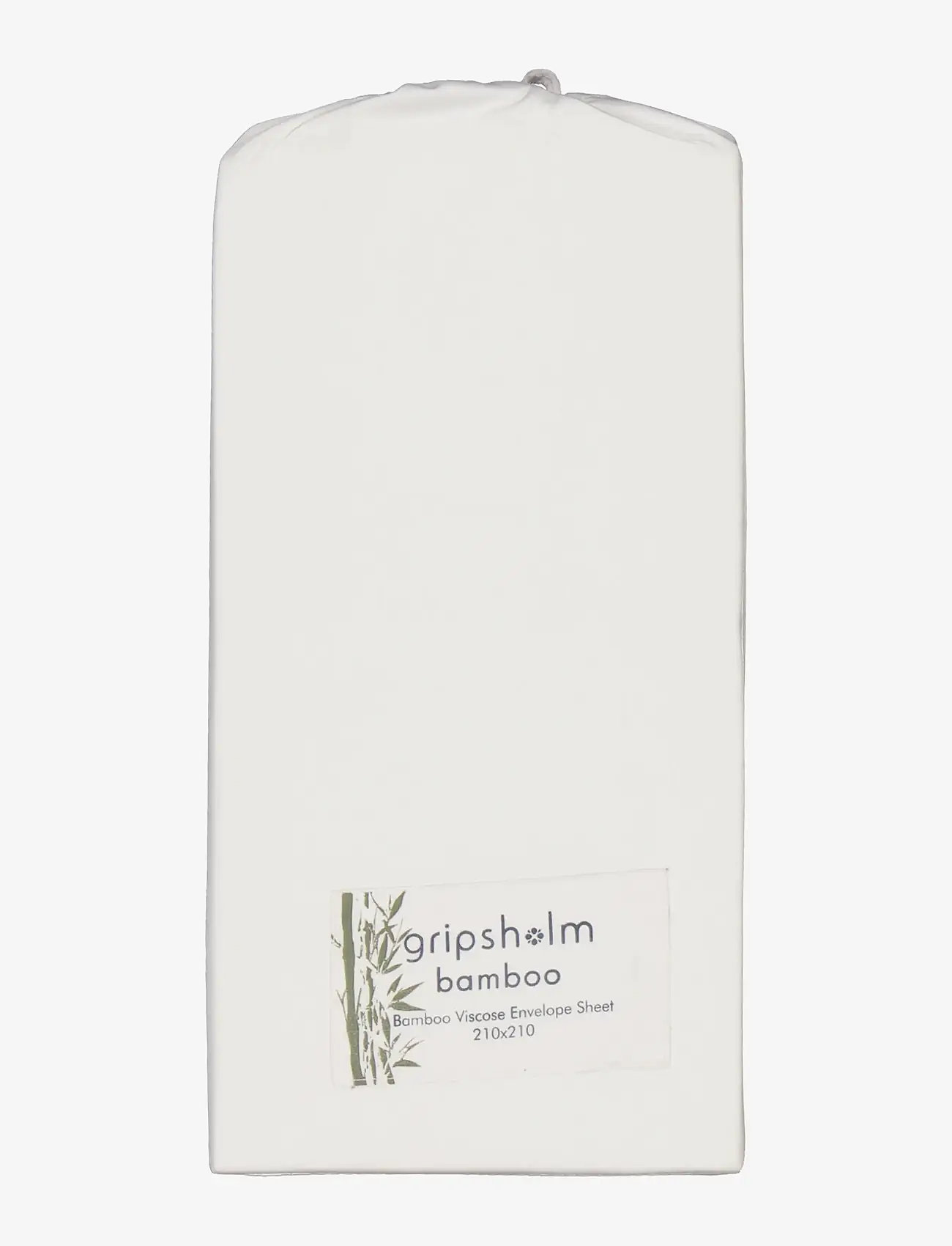 Gripsholm - KUVERTLAKAN BAMBOO VIT 210x210 - dra på lakan - white - 1