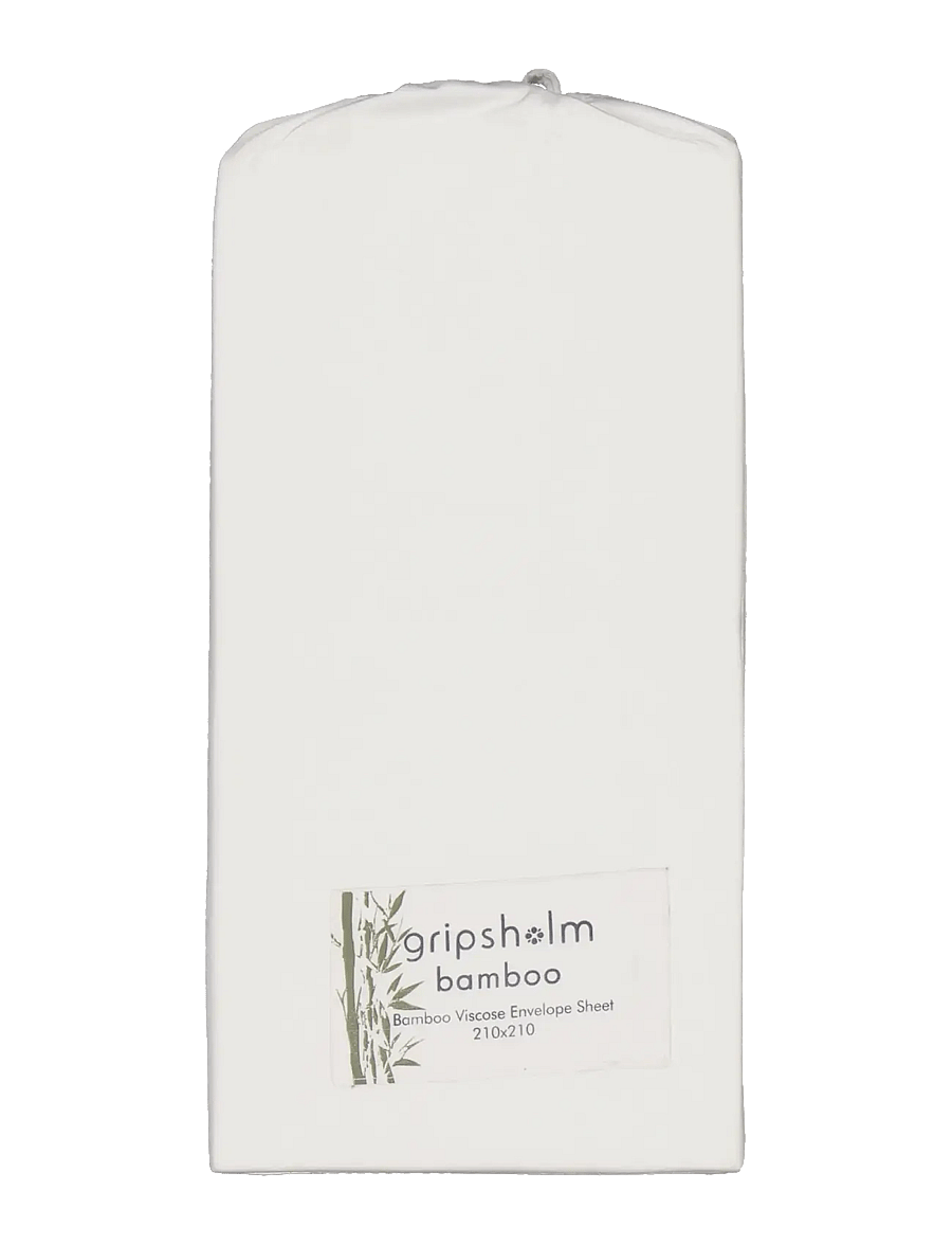 Gripsholm - ENVELOPE SHEET BAMBOO 210X210CM, WHITE 210X210 CM - tõmmatavad linad - white - 1