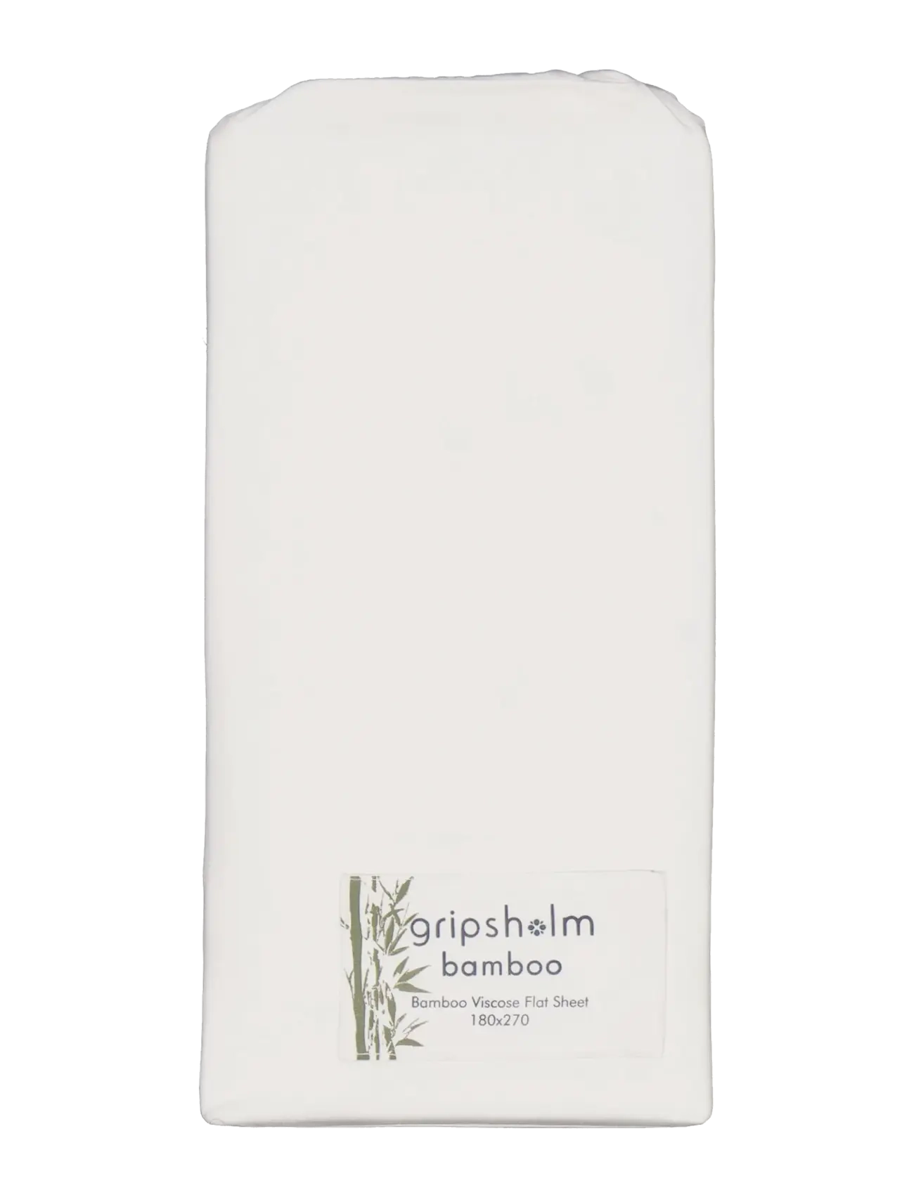 Gripsholm Sengelagn I Bambus, Hvid, 180X270, Flat Lagen, Hvid, Str: 180X270CM
