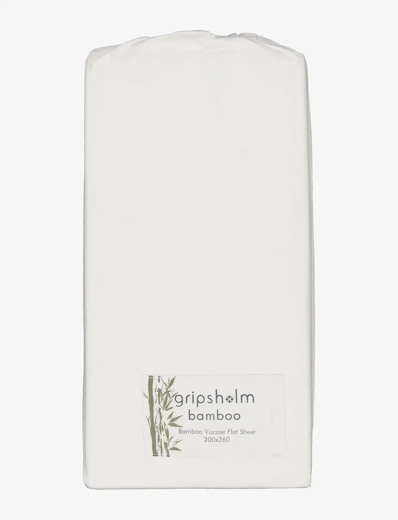 Gripsholm - FLAT SHEET BAMBOO 200X260CM, WHITE 200X260CM - bettlaken ohne gummizug - white - 1