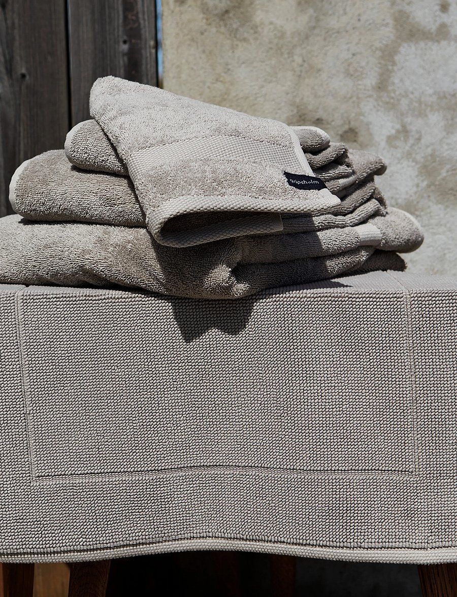 Gripsholm - GUEST TOWEL GRIPSHOLM FLINT GREY 30X50 - vannas dvieļi - flint grey - 4