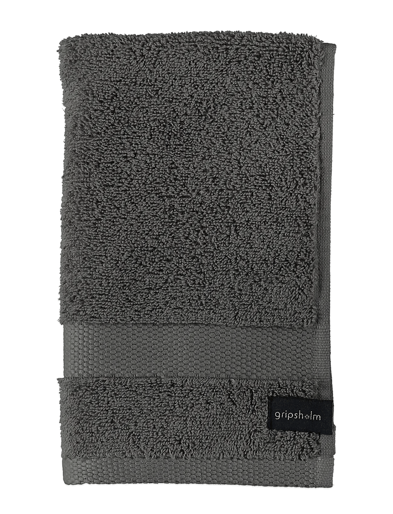Gripsholm - GUEST TOWEL GRIPSHOLM FLINT GREY 30X50 - guest towels - grey - 0