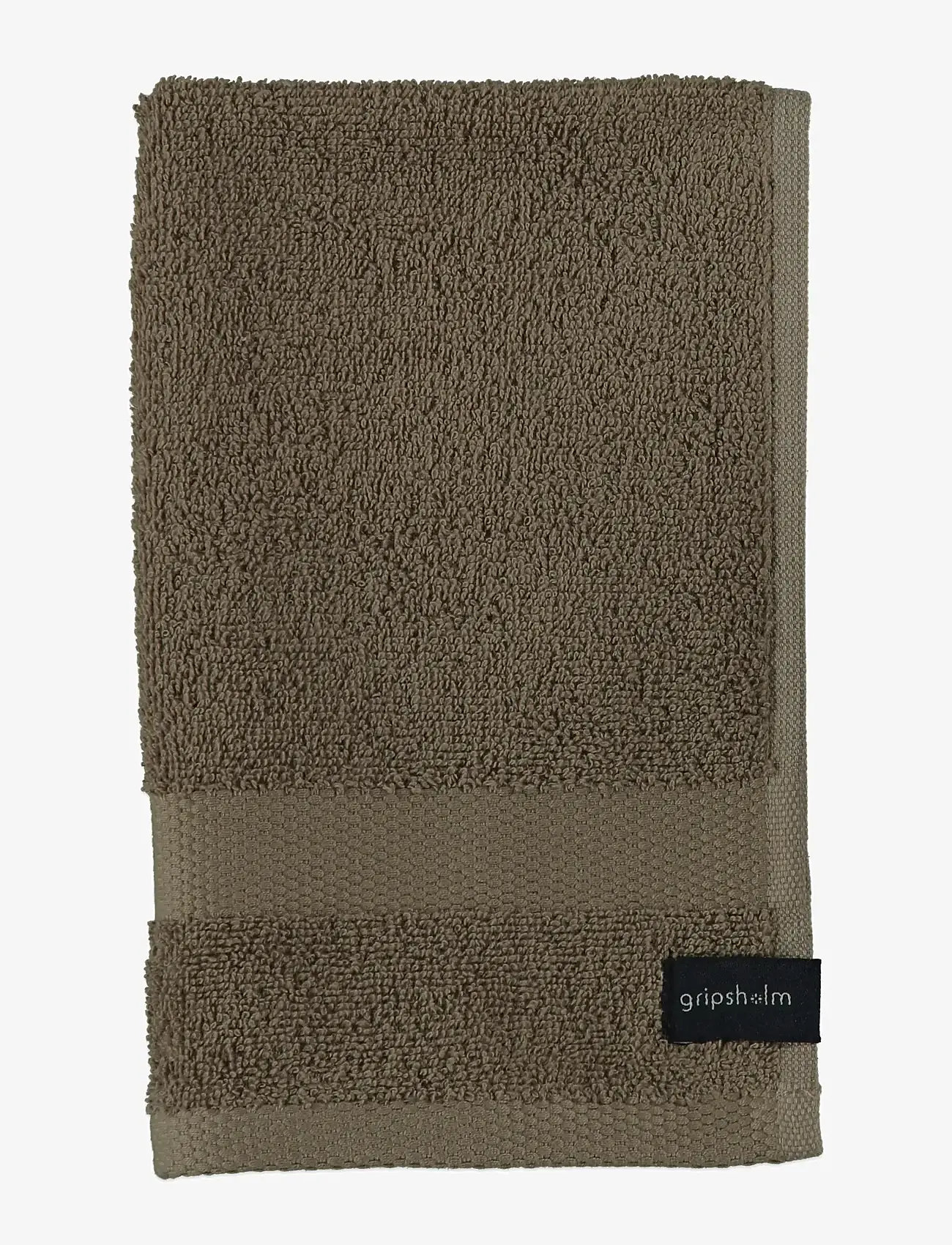 Gripsholm - GUEST TOWEL GRIPSHOLM FLINT GREY 30X50 - guest towels - walnut - 0