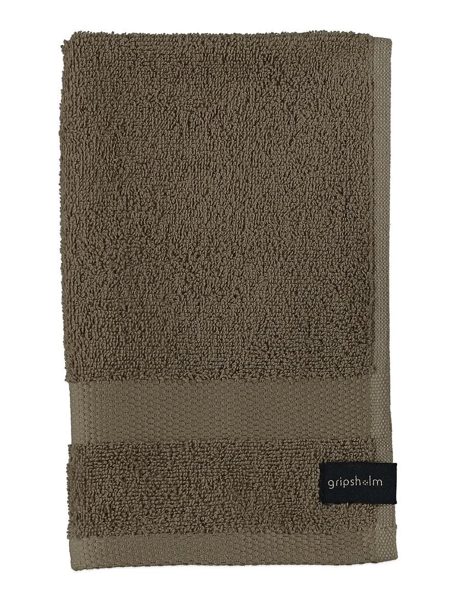 Gripsholm - GUEST TOWEL GRIPSHOLM FLINT GREY 30X50 - saunalinad - walnut - 1