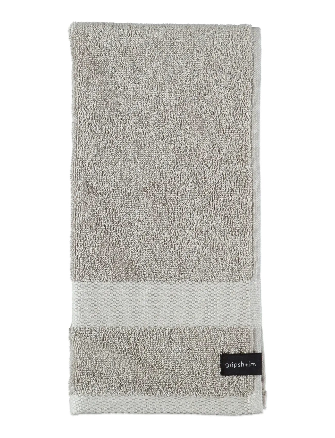 TOWEL  GRIPSHOLM WHITE 50X70 - FLINT GREY