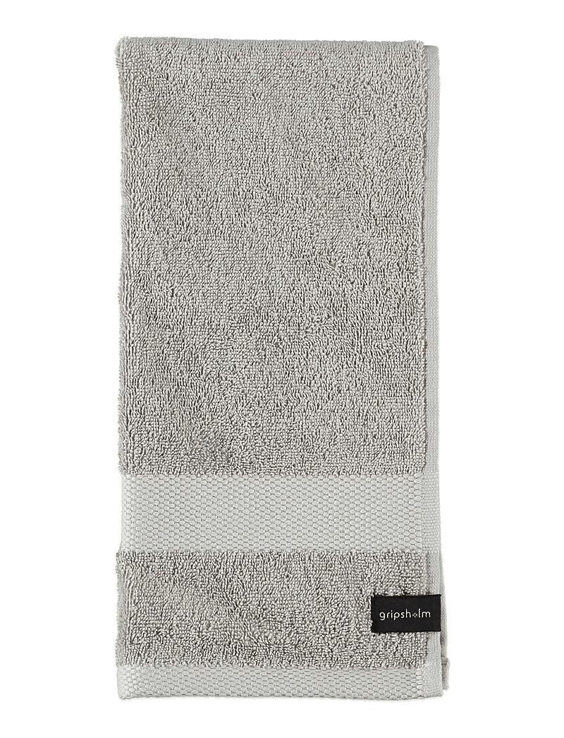 Gripsholm - TOWEL GRIPSHOLM WHITE 50X70 - guest towels - flint grey - 0