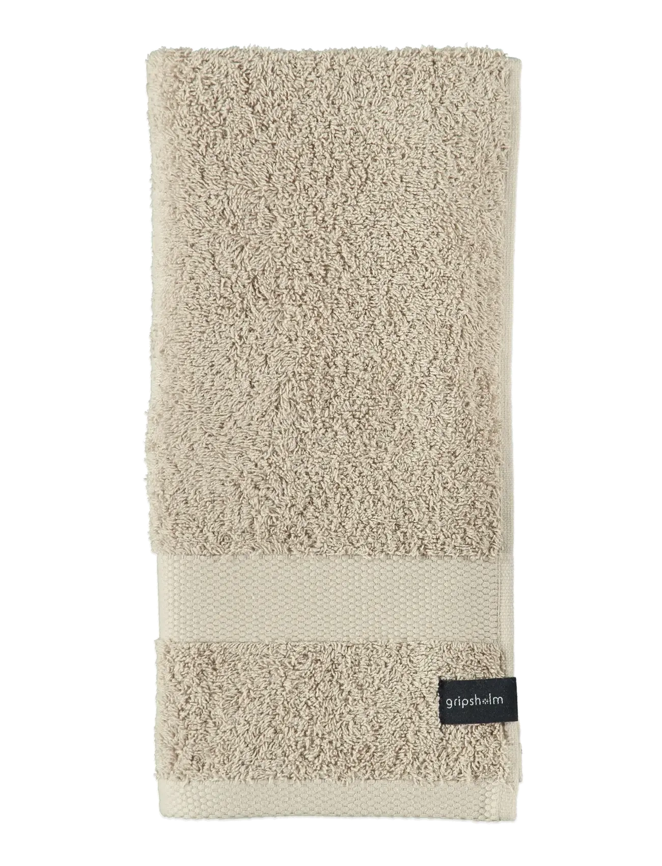 Gripsholm TOWEL  GRIPSHOLM WHITE 50X70 - Handtücher & Badetücher - MOLE / beige