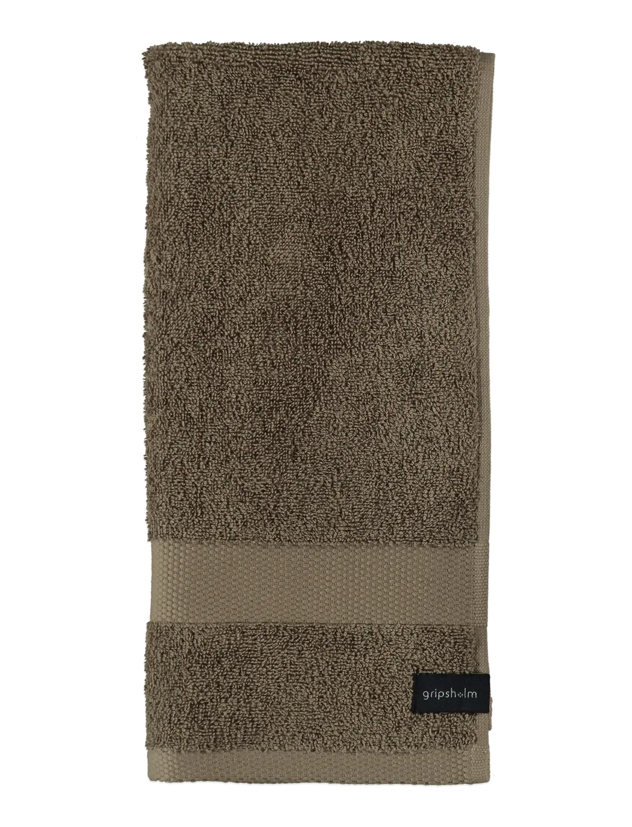 Gripsholm BATH TOWEL GRIPSHOLM 70X130, WHITE 70X130 CM - Käsipyyhkeet - WALNUT / brown