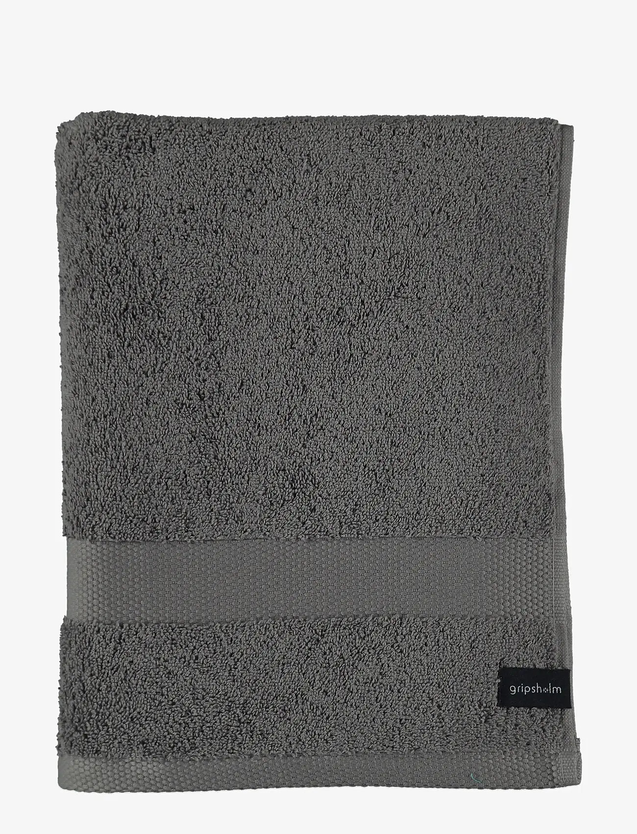 Gripsholm - BATH TOWEL GRIPSHOLM 70X130, WHITE 70X130 CM - badehåndklæder - grey - 1