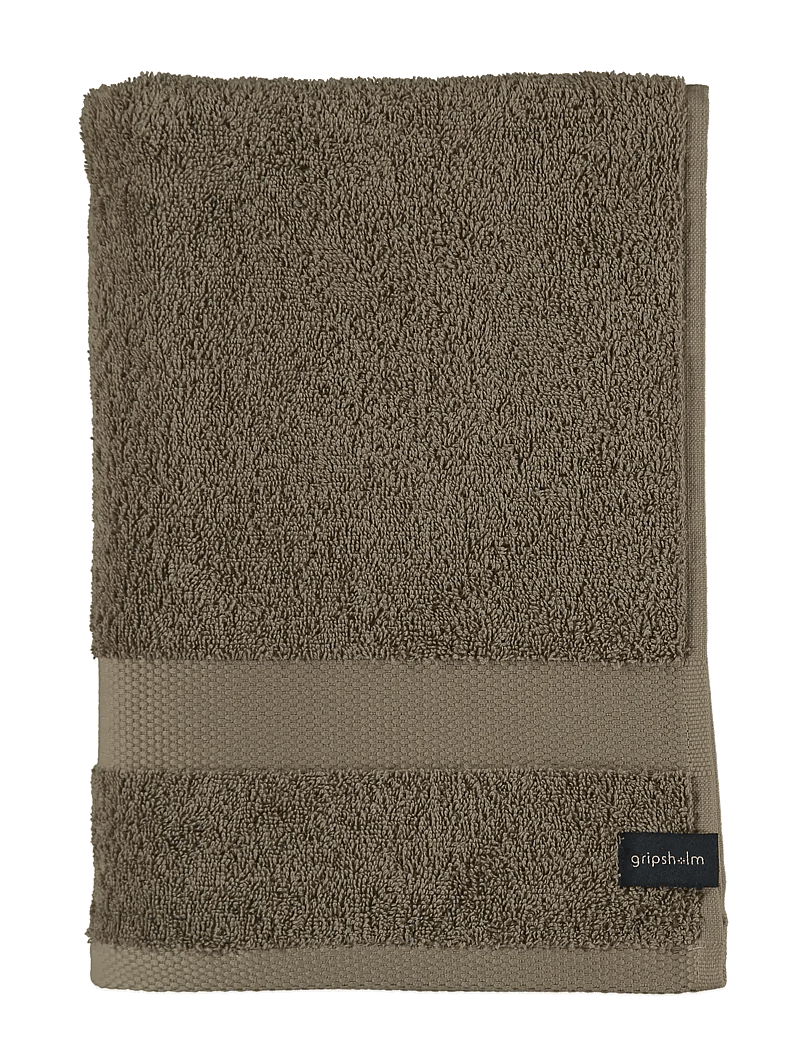 Gripsholm - BATH TOWEL GRIPSHOLM FLINT GREY 70X130 - gæstehåndklæder - walnut - 0