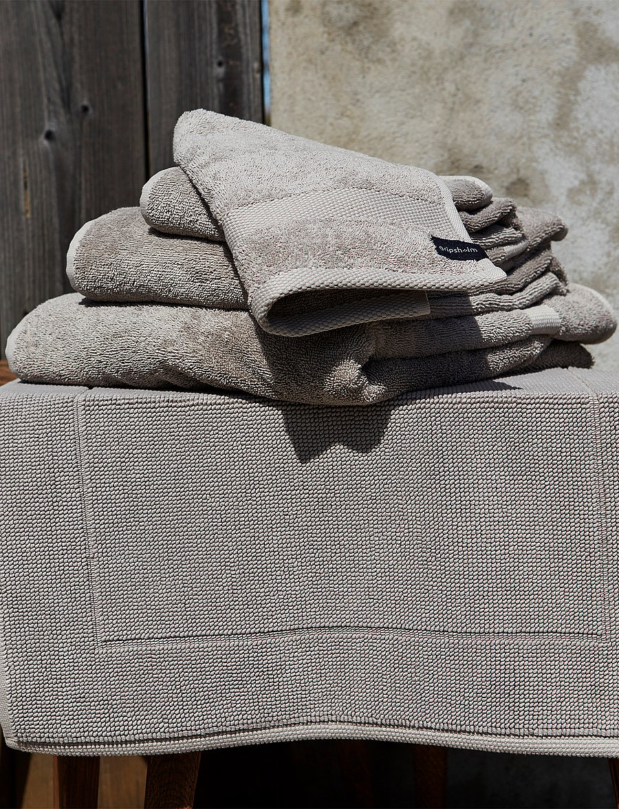 Gripsholm - BATH MAT TERRY PURE WHITE 50X80 - vaibad - flint grey - 2