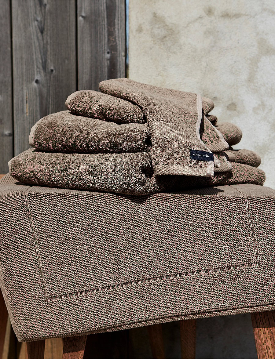 Gripsholm - BATH MAT TERRY PURE WHITE 50X80 - vaibad - walnut - 2