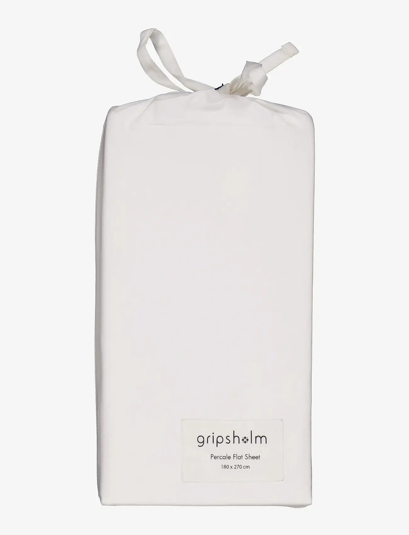 Gripsholm - LAKAN PERCALE VIT 180X270 - underlakan - white - 1
