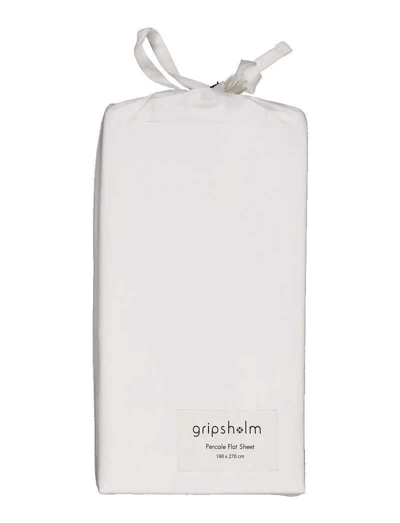 Gripsholm - LAKAN PERCALE VIT 180X270 - underlakan - white - 1
